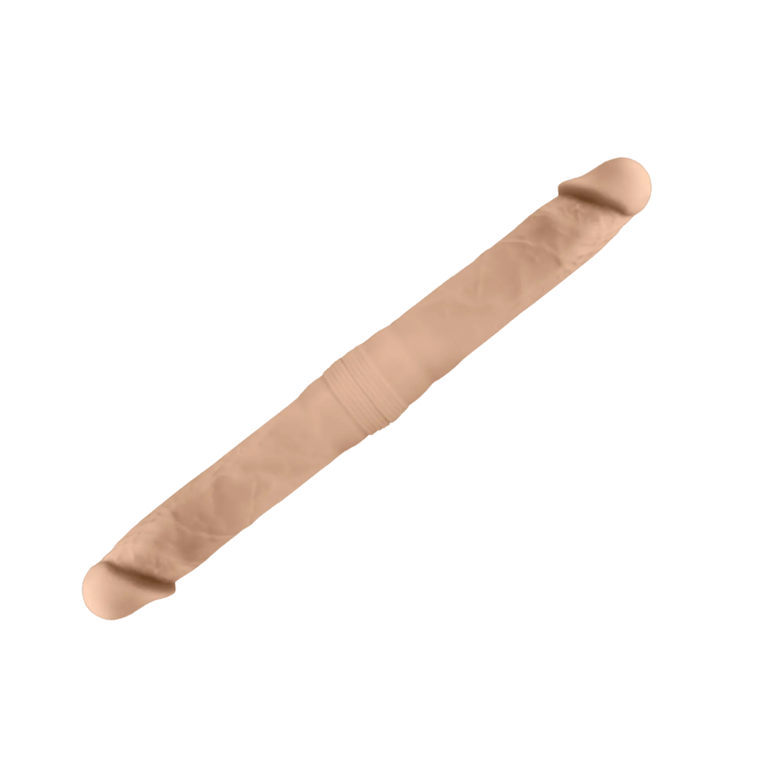 фаллоимиатор термоактивный из silexpan 15" двухголовый 222073al в 
