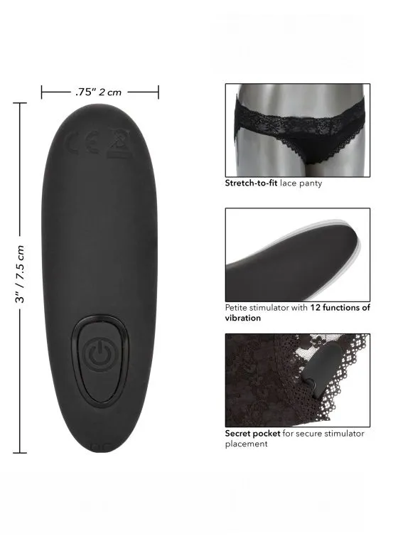 трусики с вибромассажером для стимуляции клитора remote control panty set l/xl в 