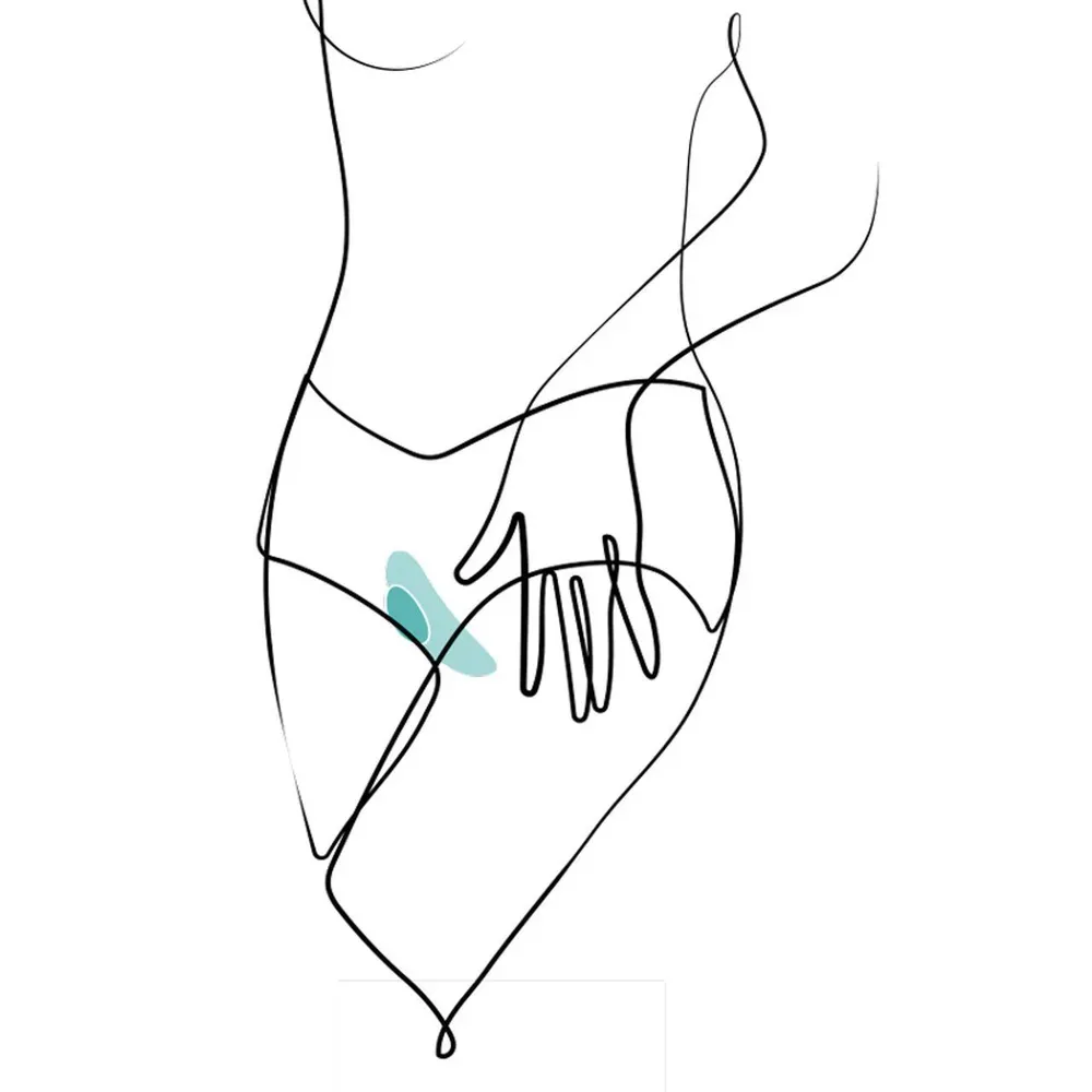 вибратор в трусики we-vibe moxie+, черный в 