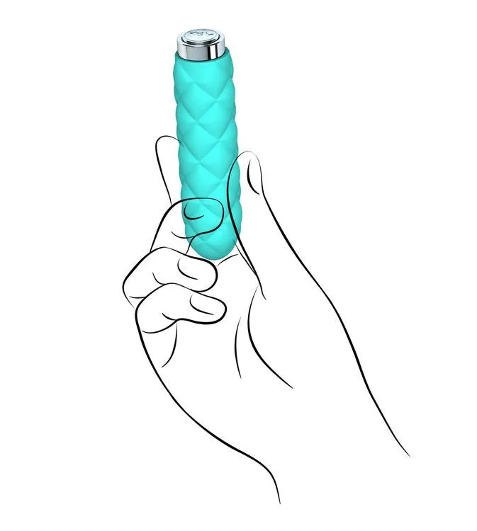 вибратор california exotic novelties key by jopen charms plush, голубой в 