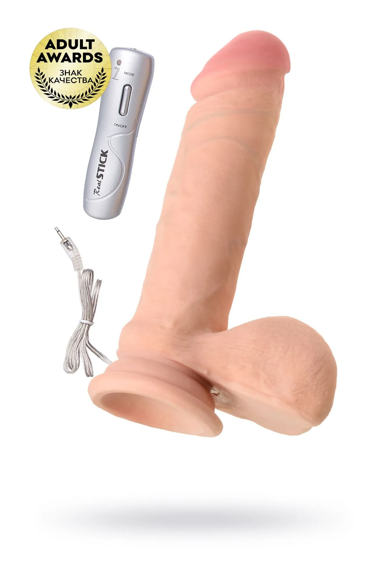 ротатор toyfa realstick elite brandon, softskin, телесный в 