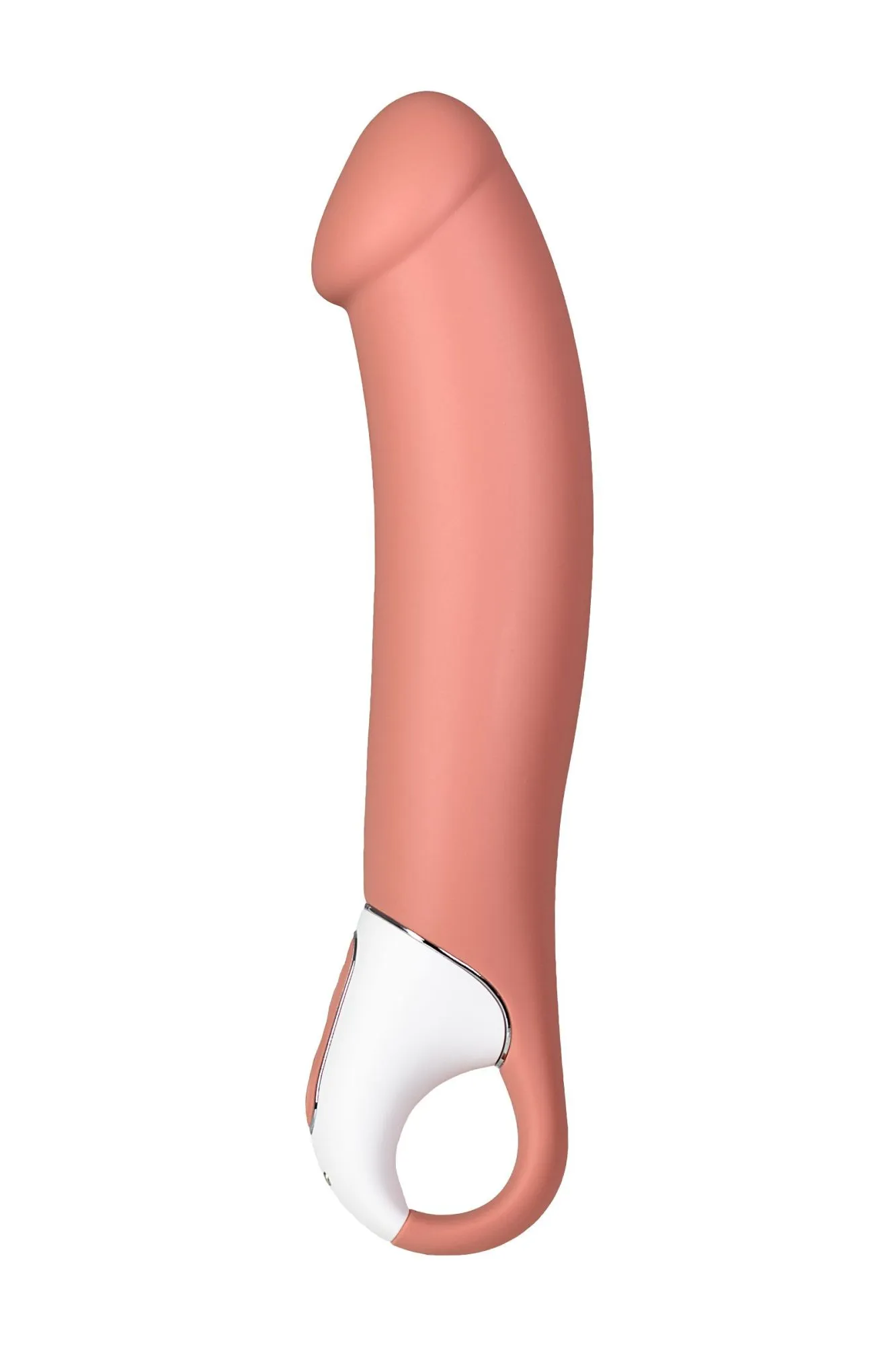 нереалистичный вибратор satisfyer vibes master, силикон, бежевый, 23,5 см. в 