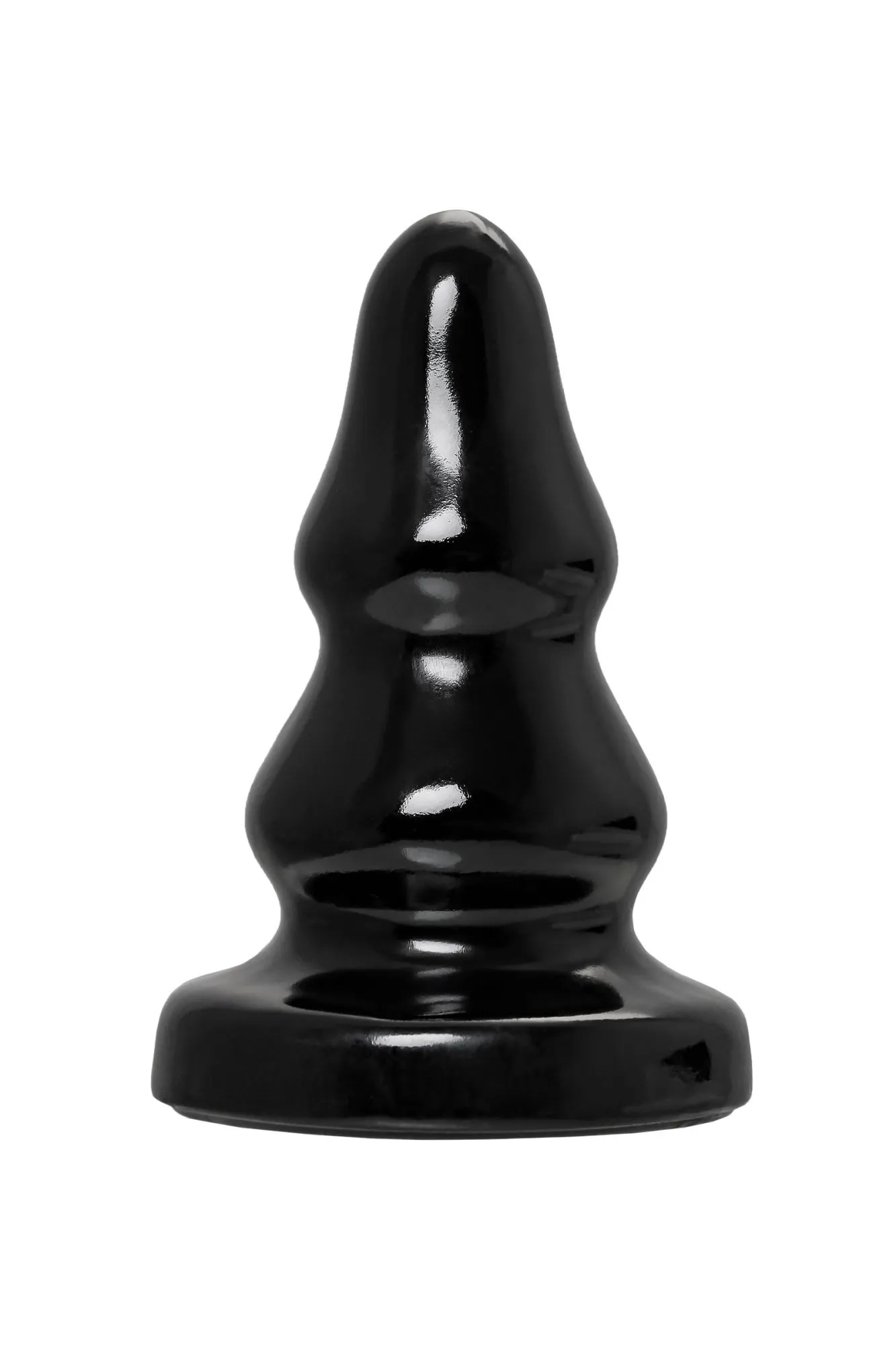 анальная втулка toyfa popo pleasure monoceros, pvc, черная, 15 см, ø 7 см в 