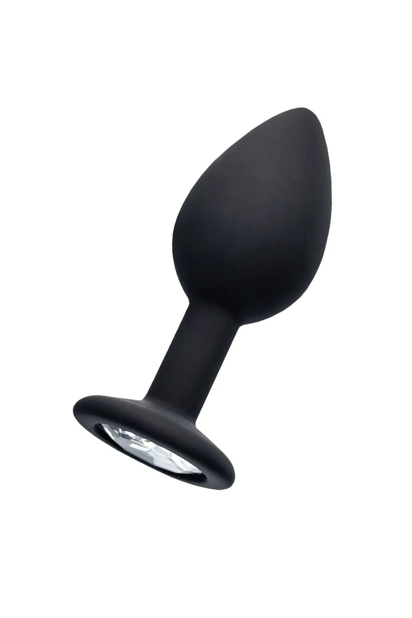 анальная втулка popo pleasure by toyfa со стразом s, силикон, черная, 7,2 см, ø 2,8 см, 25 г в 