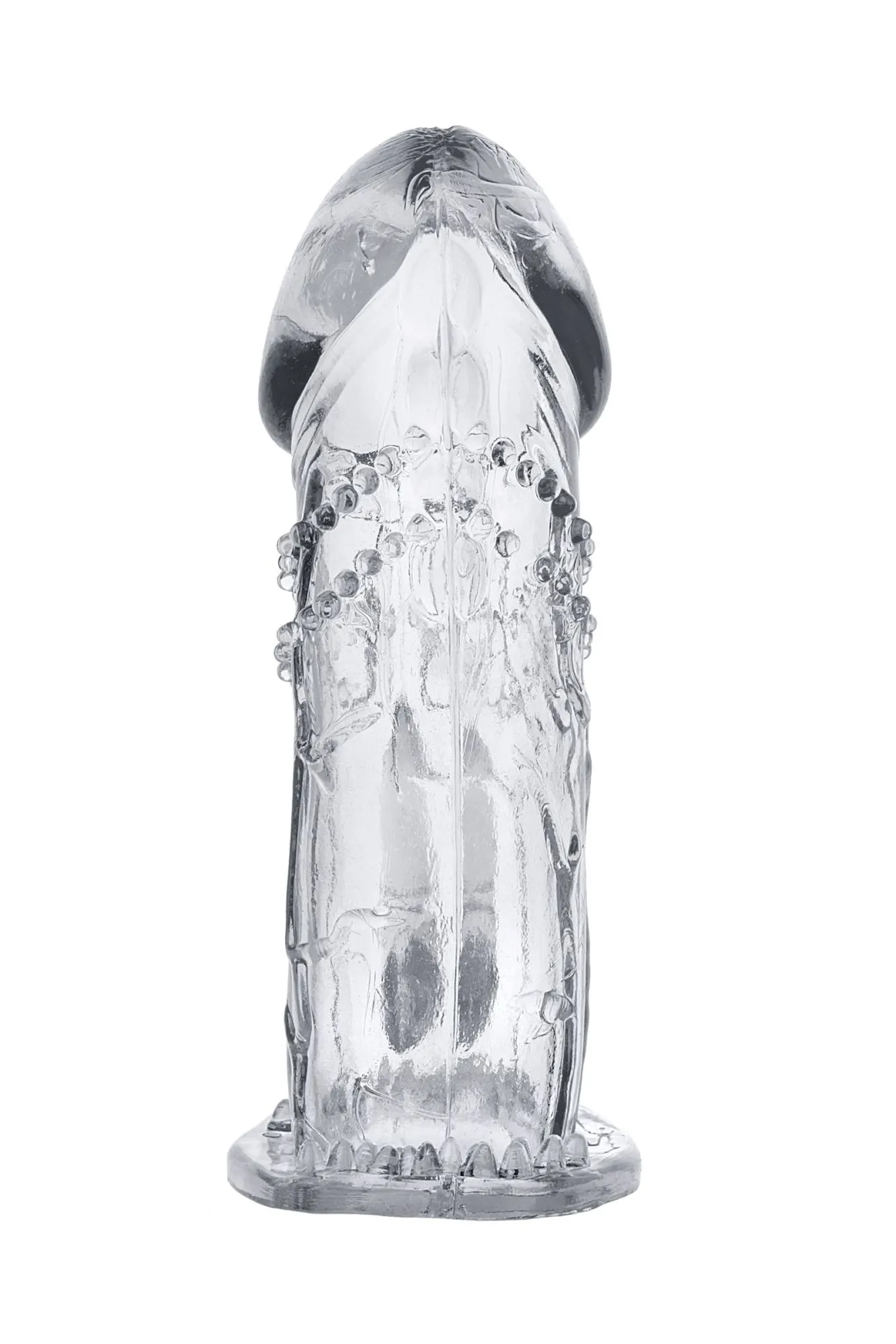 насадка на пенис toyfa, tpe, прозрачный, 13 см в 