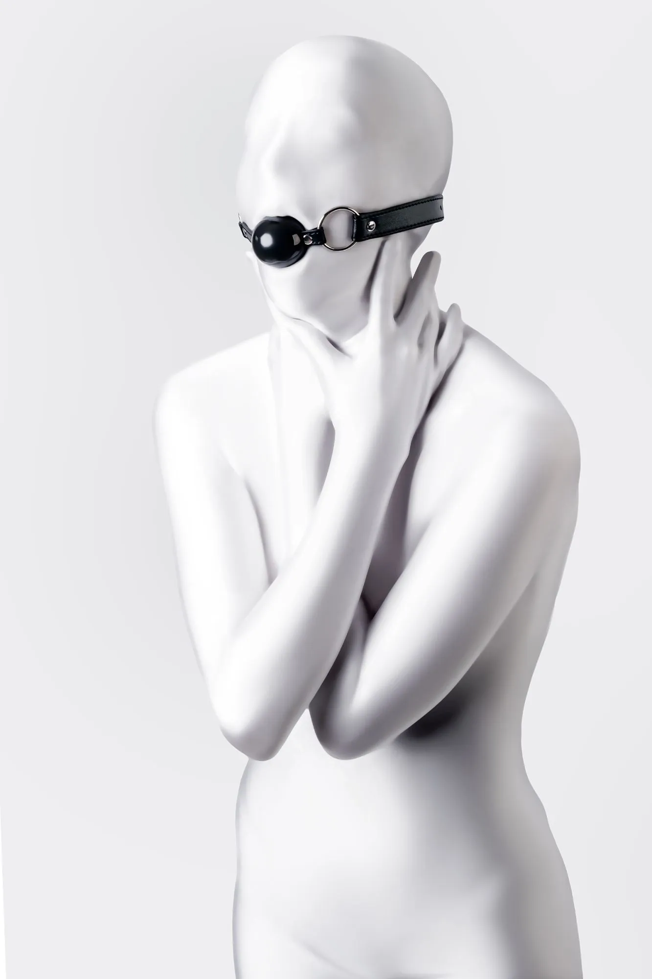 кляп anonymo #0304, tpr, черный, 64 см в 