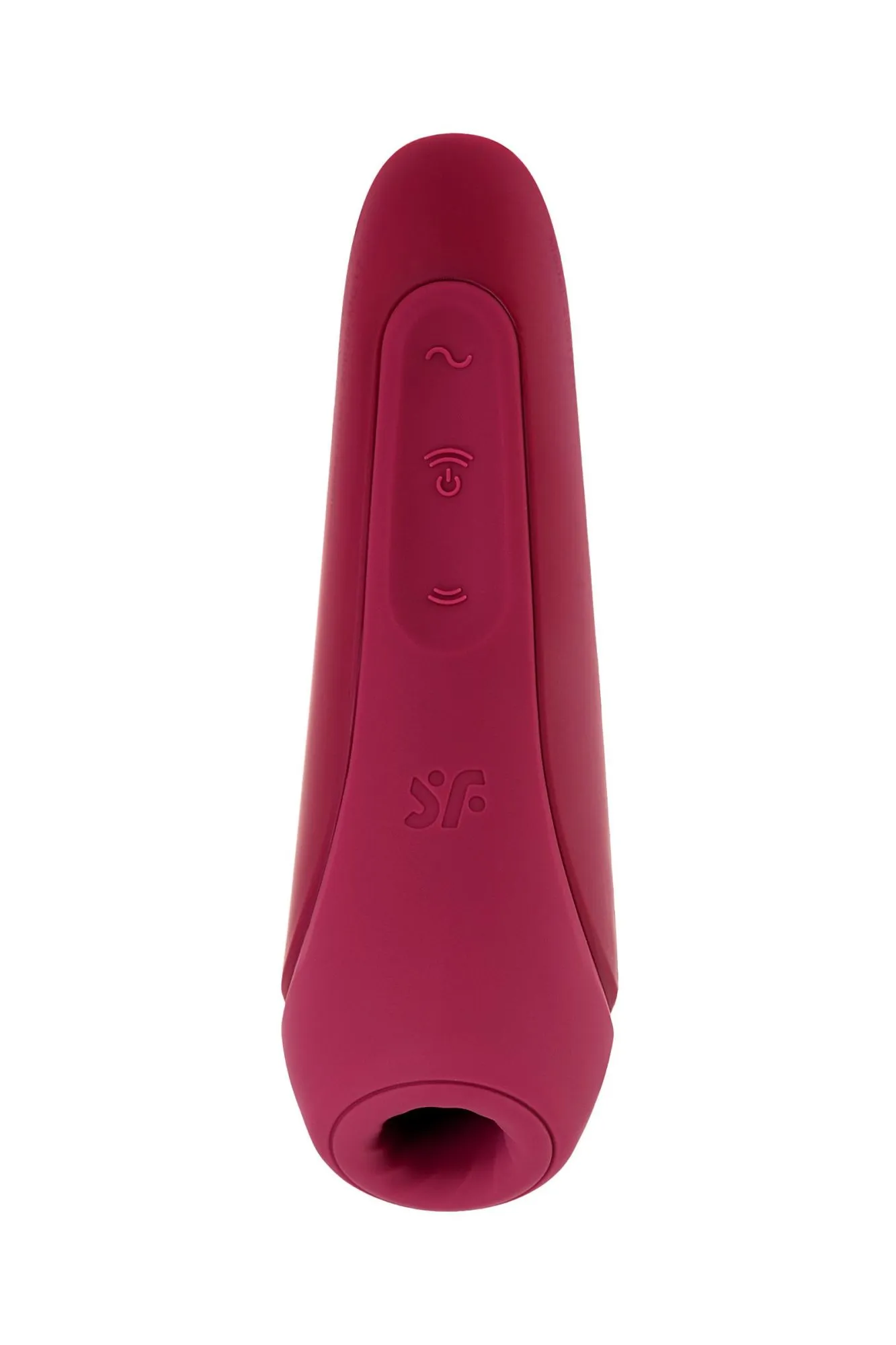 вакуум-волновой бесконтактный стимулятор клитора satisfyer curvy 1+, силикон, красный, 13,41 см. в 