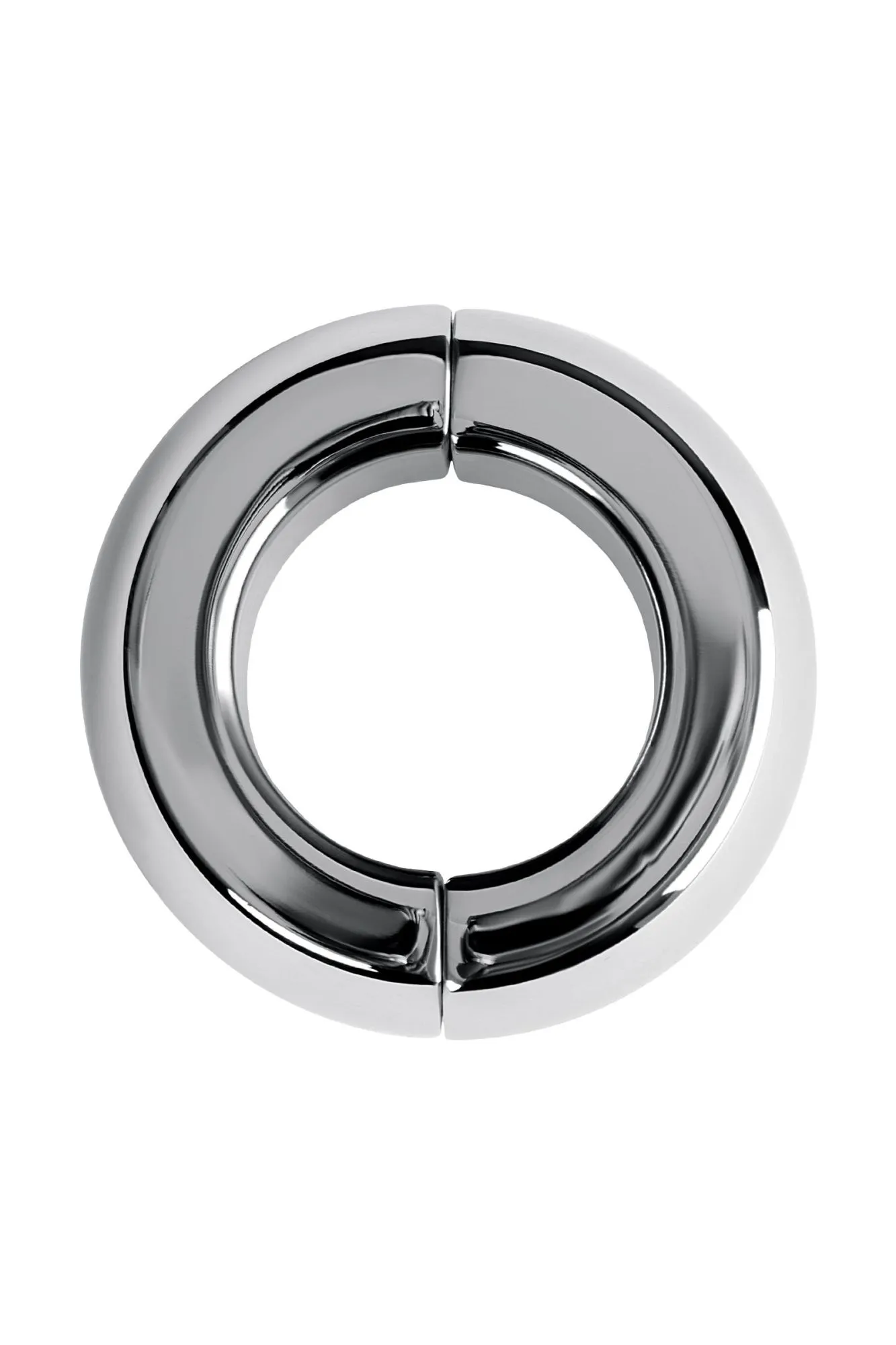 утяжелитель на мошонку toyfa metal на магнитах, серебряный в 