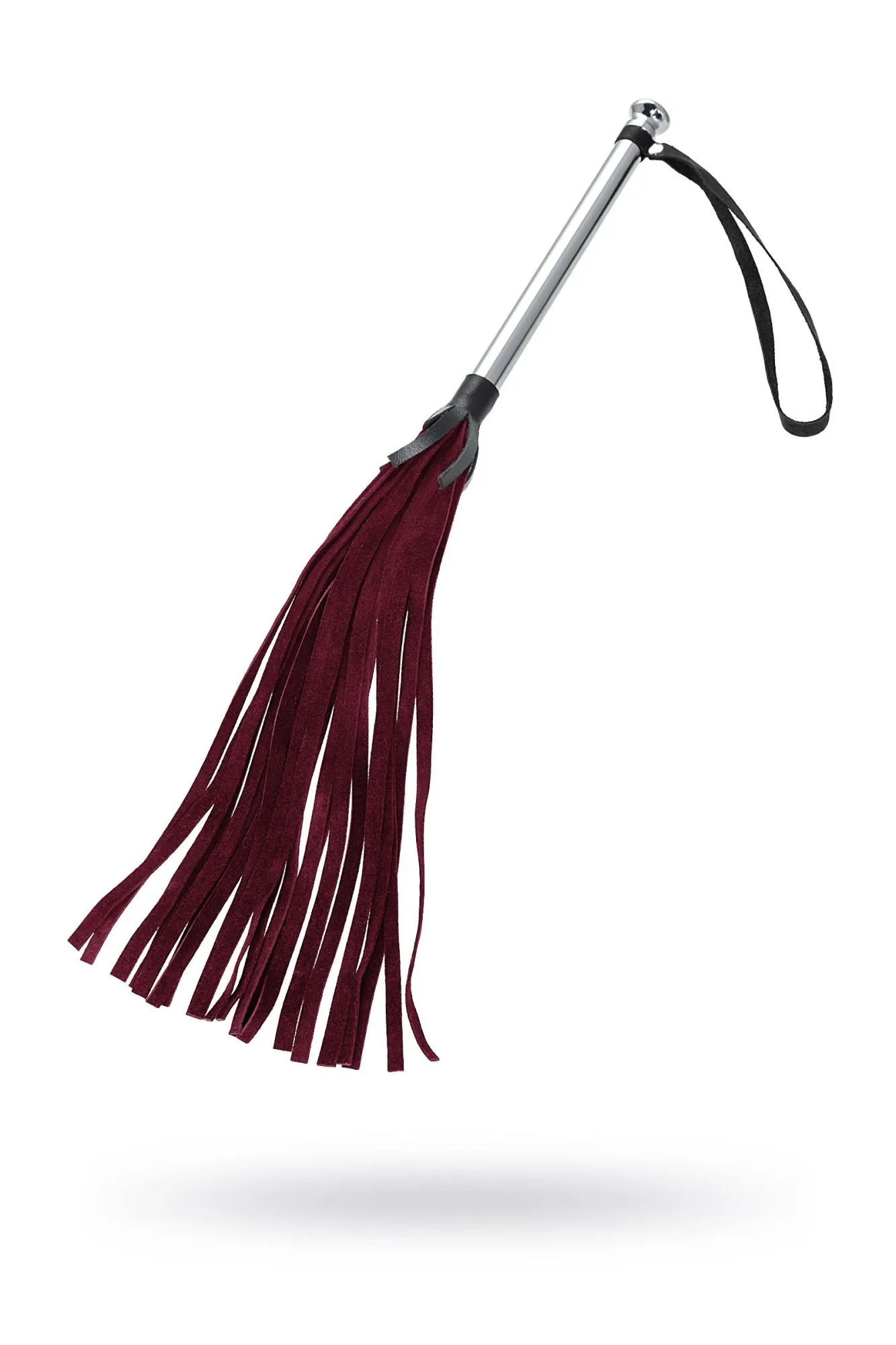 плеть pecado bdsm, «бургундия», натуральный велюр, красная в 