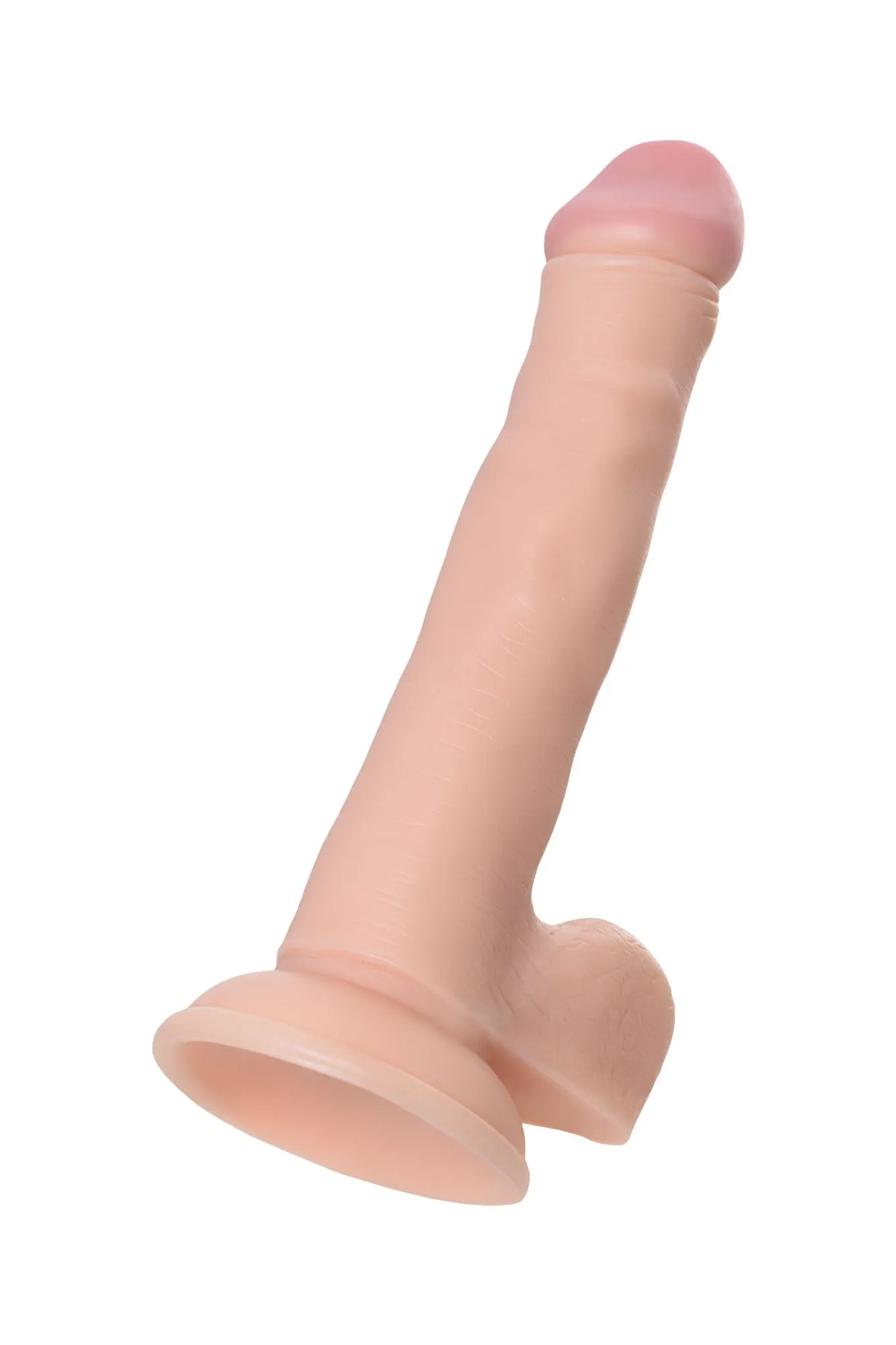 реалистичный фаллоимитатор toyfa realstick nude, pvc, телесный, 22,5 см в 
