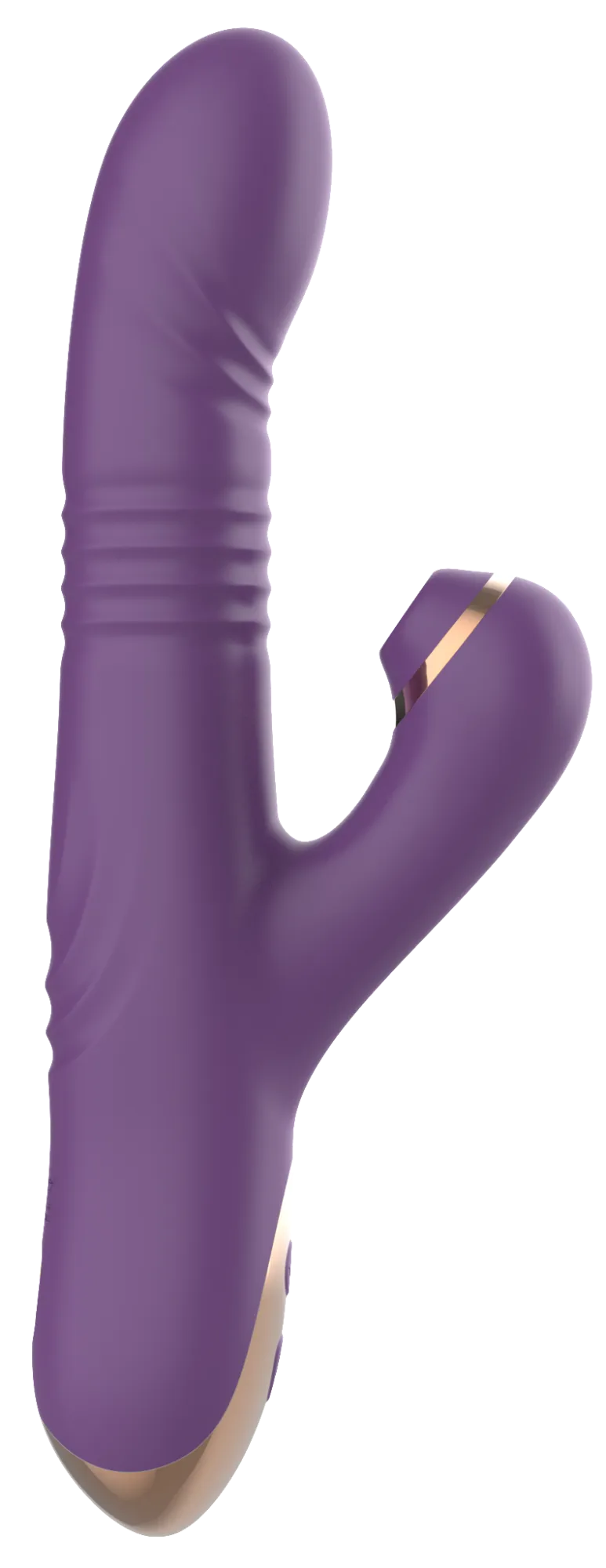 силиконовый вибратор с возвратно-поступательной стимуляцией sw24126-purple в 