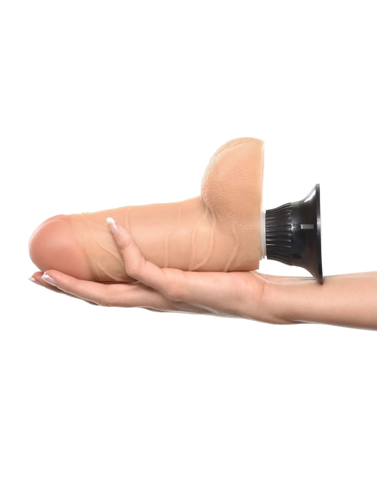 вибратор с присоской pipedream real feel deluxe № 2, телесный в 