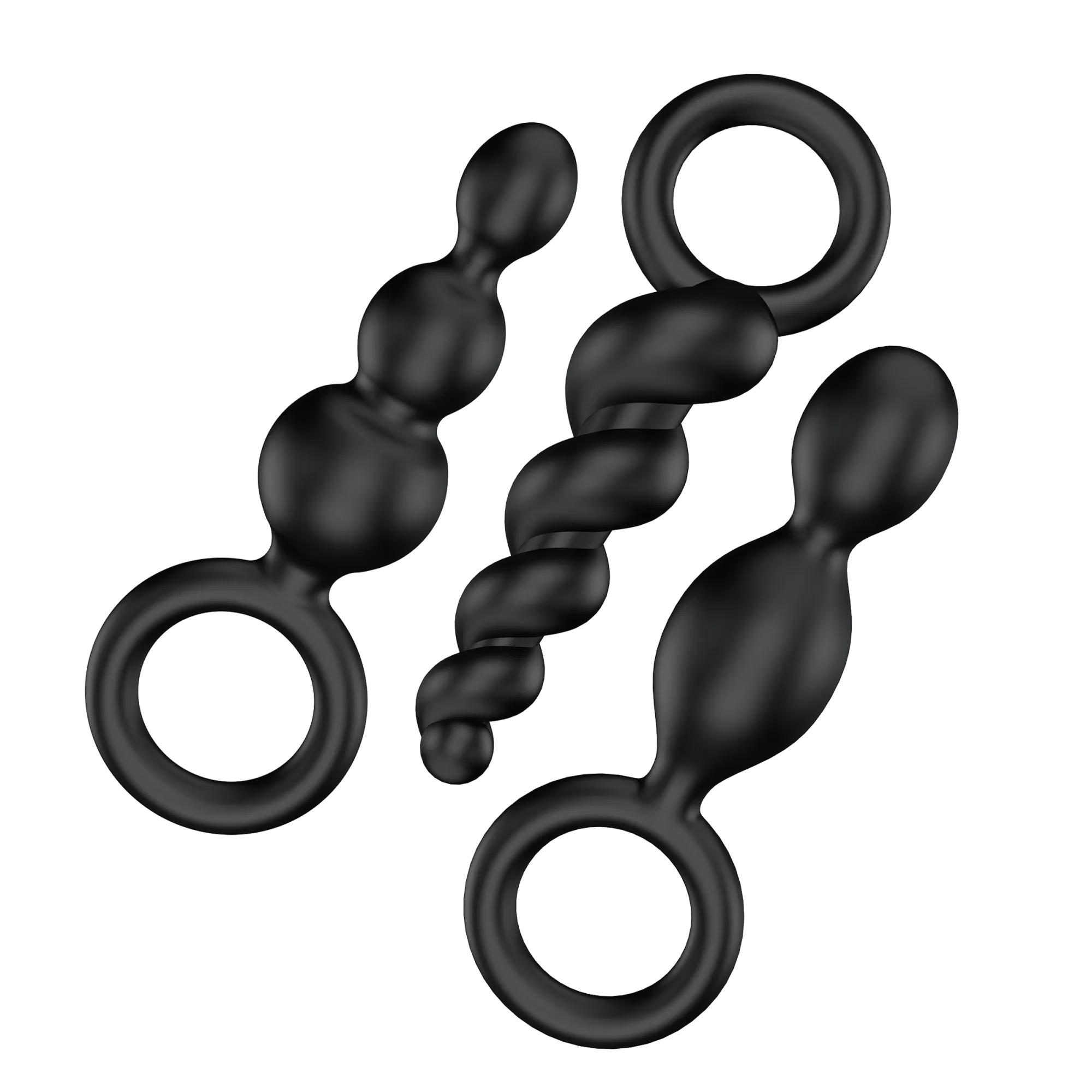 комплект анальных стимуляторов satisfyer black 000756sa в 