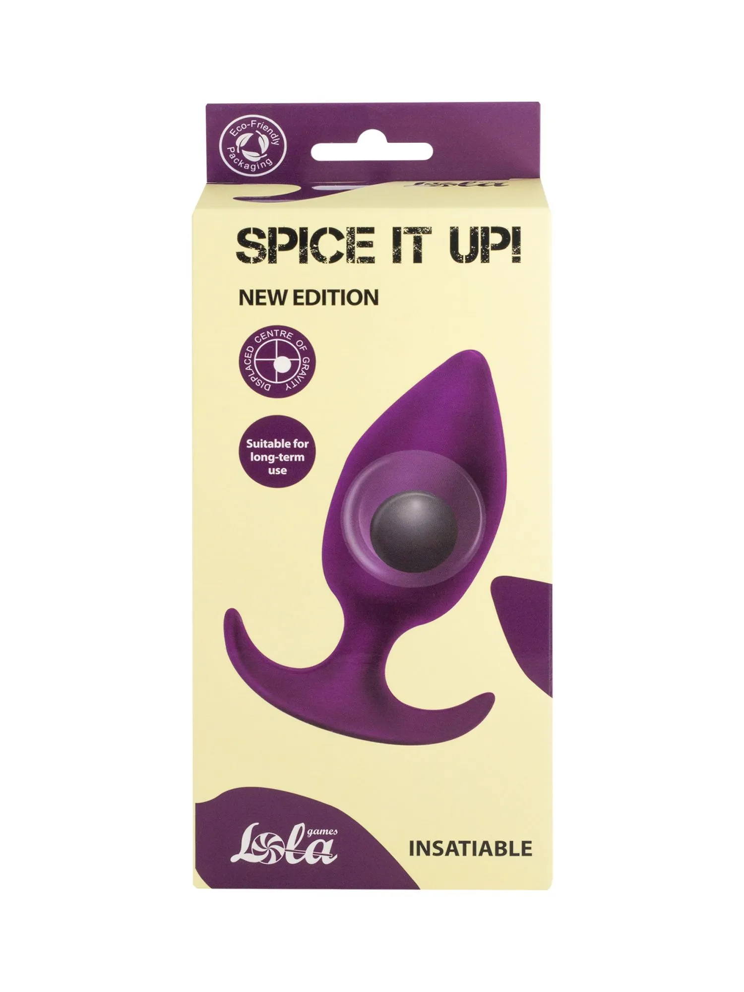 пробка со смещенным центром тяжести spice it up insatiable ultraviolet 8011-04lola в 