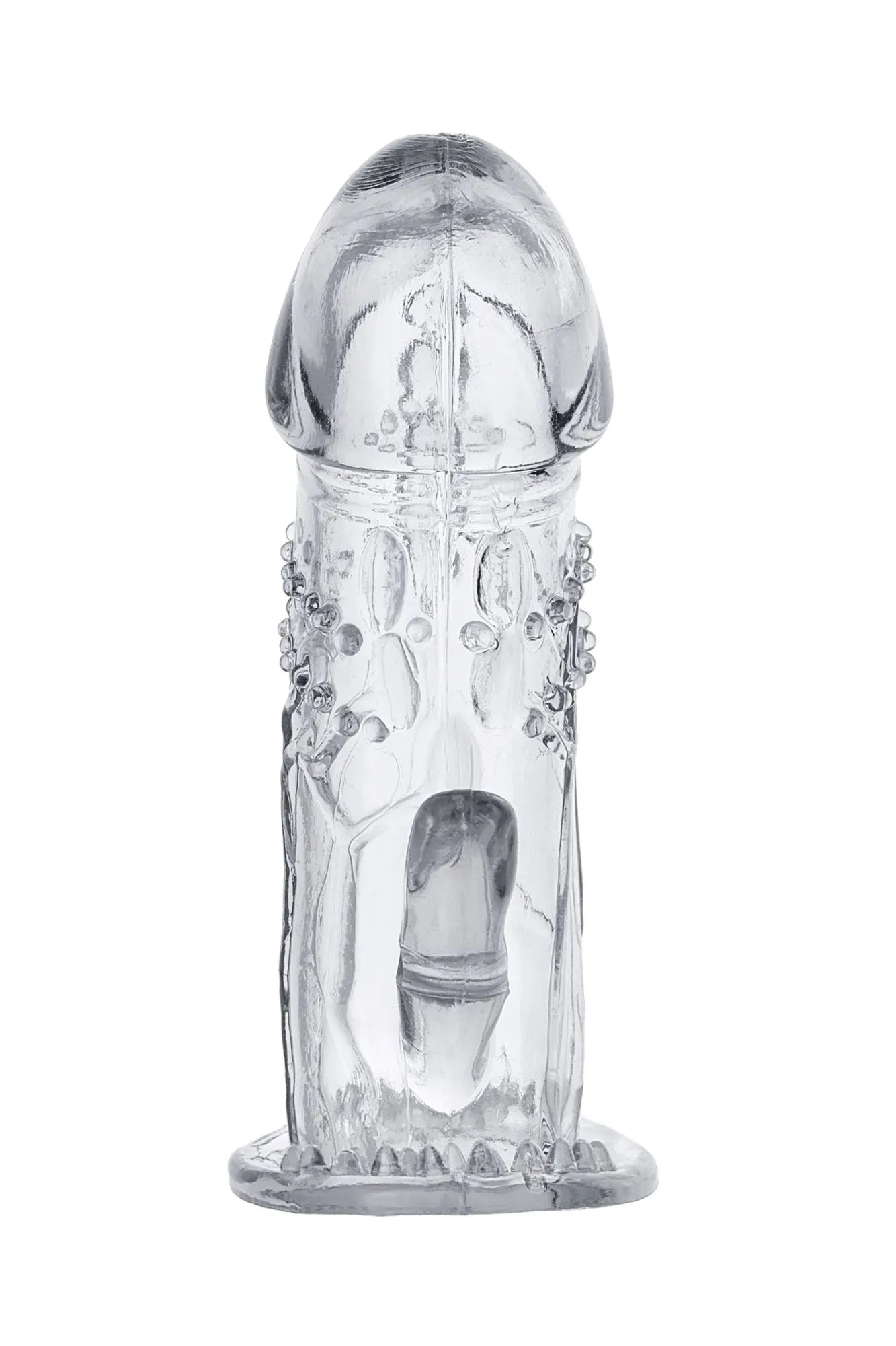 насадка на пенис toyfa, tpe, прозрачный, 13 см в 