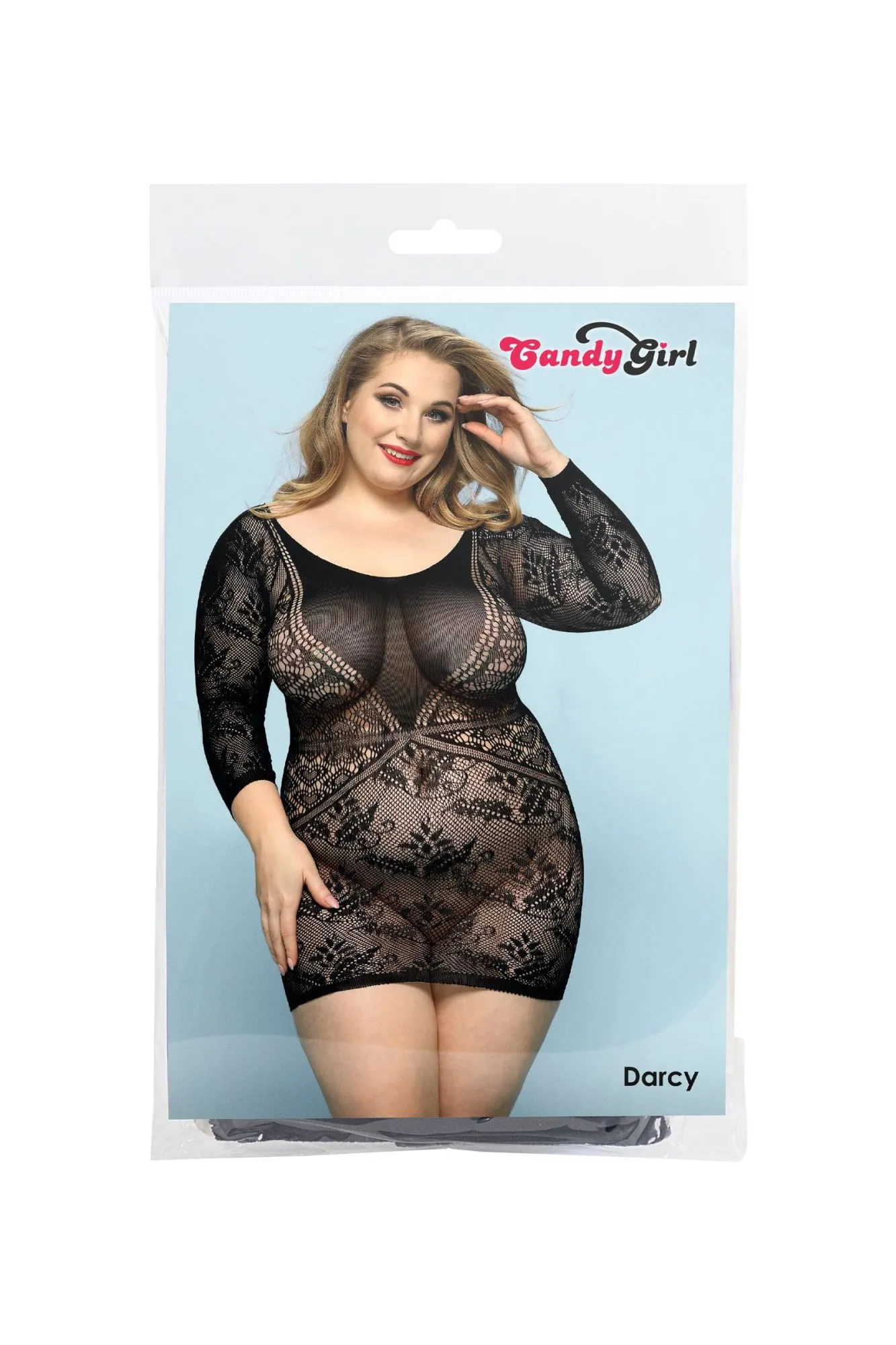 Эротическое платье candy girl darcy черное, 2xl в 