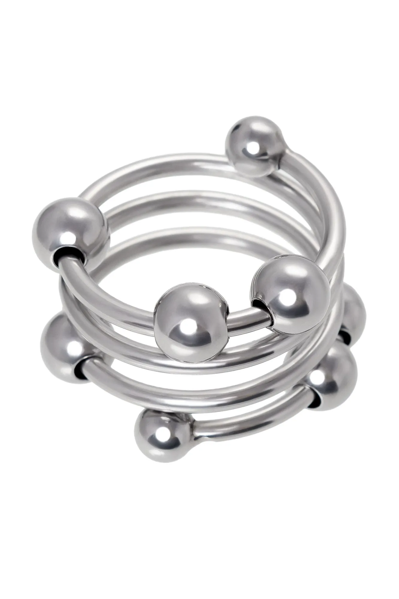 кольцо под головку пениса metal by toyfa, металл, серебристое, ø 3,2 см в 