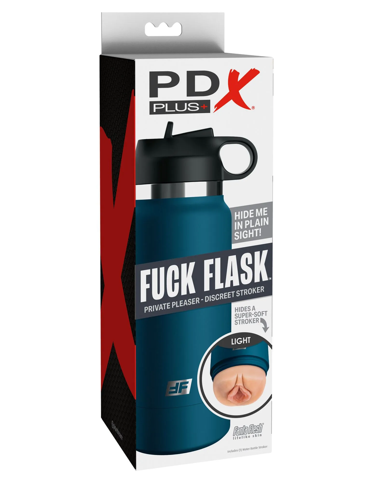 мастурбатор fap flask thrill seeker discreet stroker - black bottle - frosted pipedream rd62721pd в 