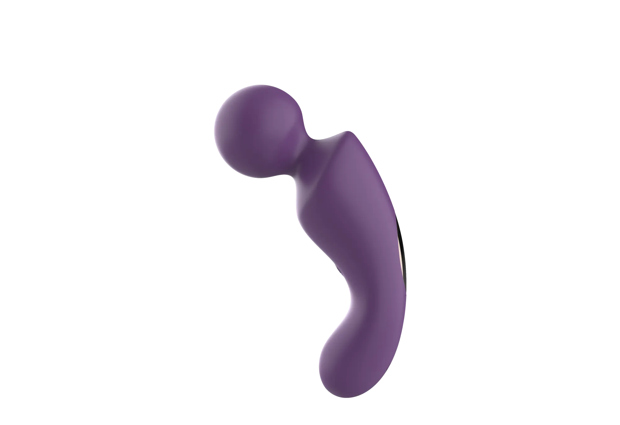 вибратор- вонд с изогнутым корпусом secwell sw24125-purple в 