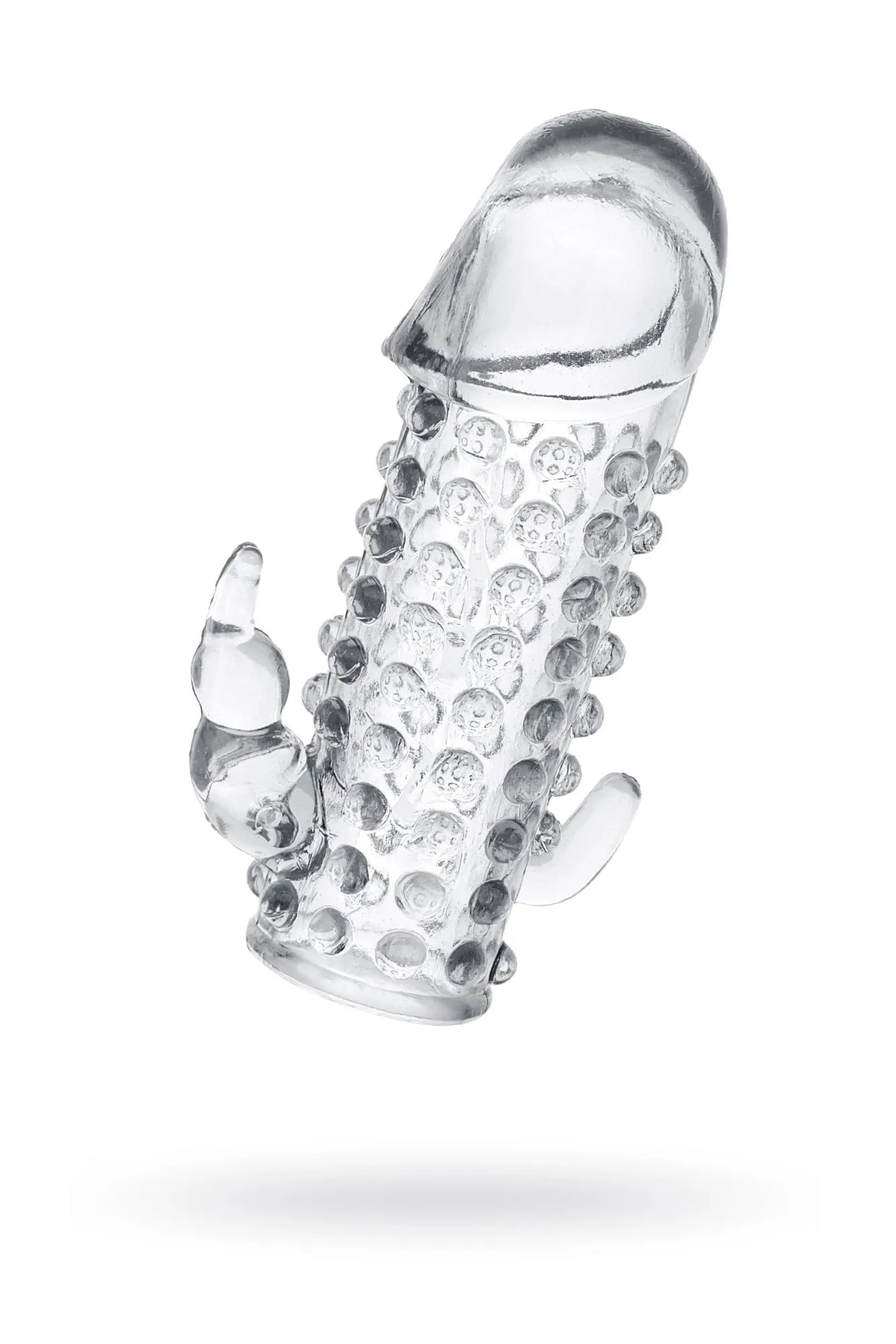 насадка на пенис toyfa, tpe, прозрачный, 13 см в 