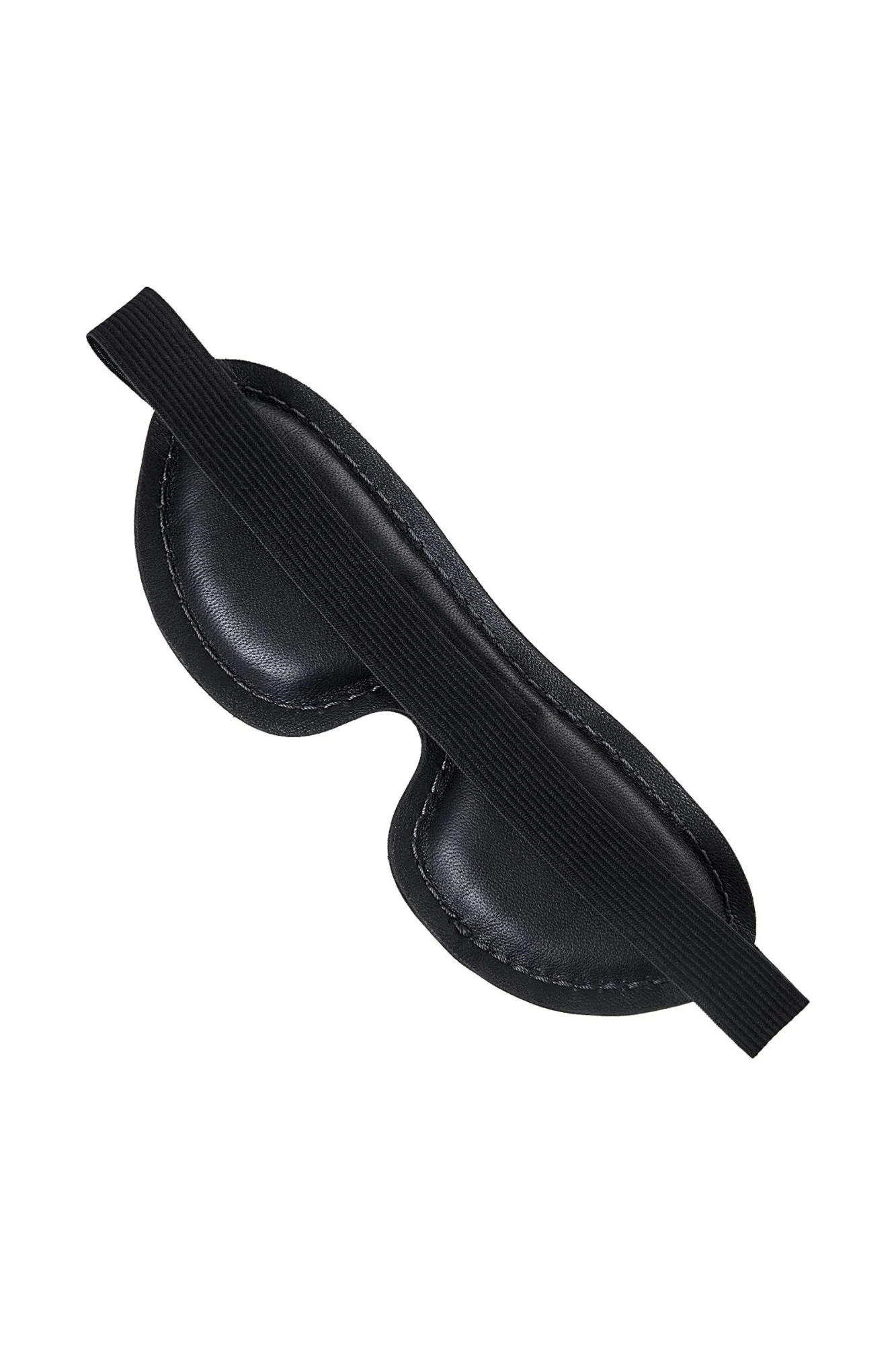 маска pecado bdsm, мягкая закрытая овальная, натуральная кожа, черная в 