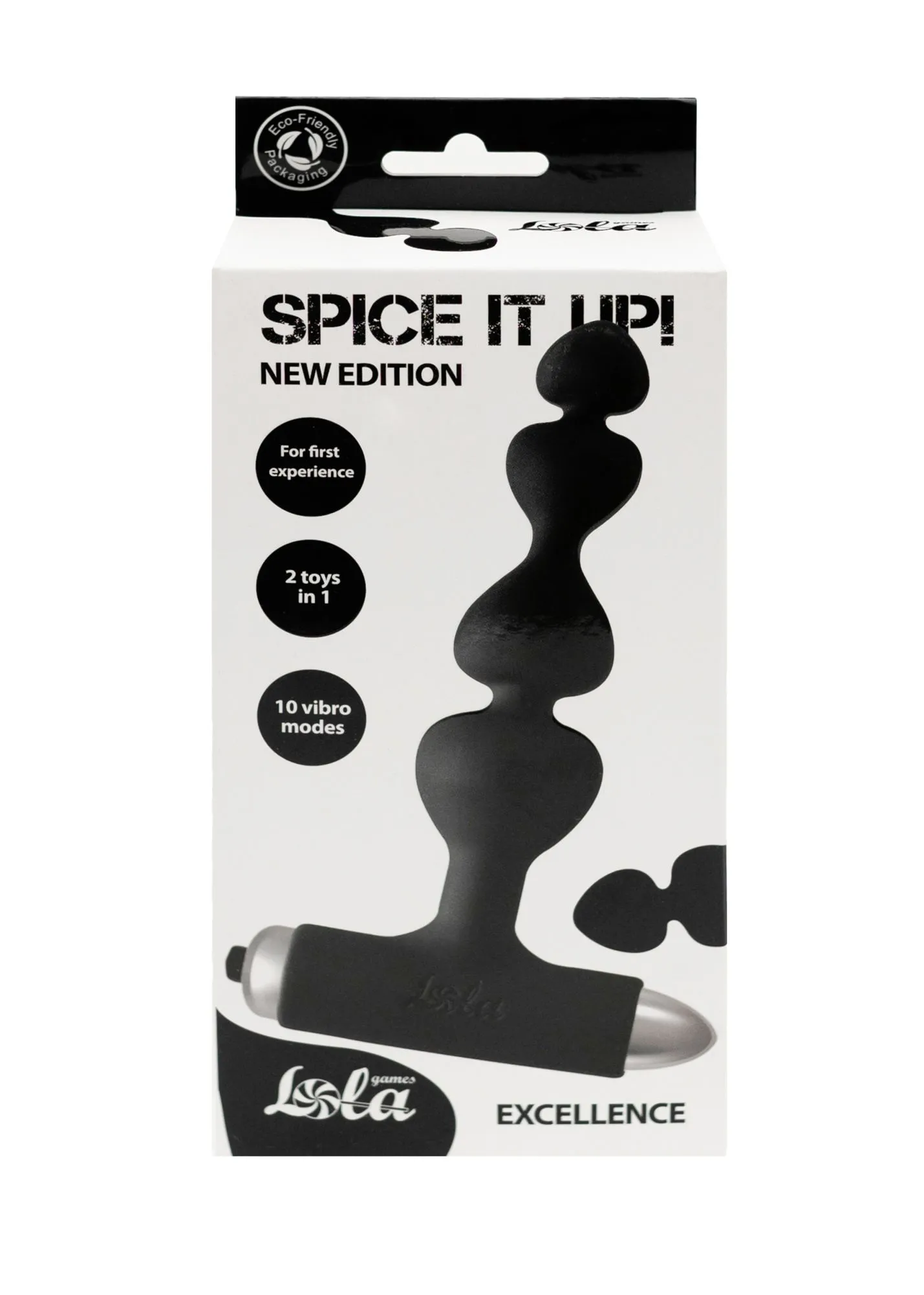 анальная пробка с вибрацией spice it up new edition excellence black 8016-01lola в 