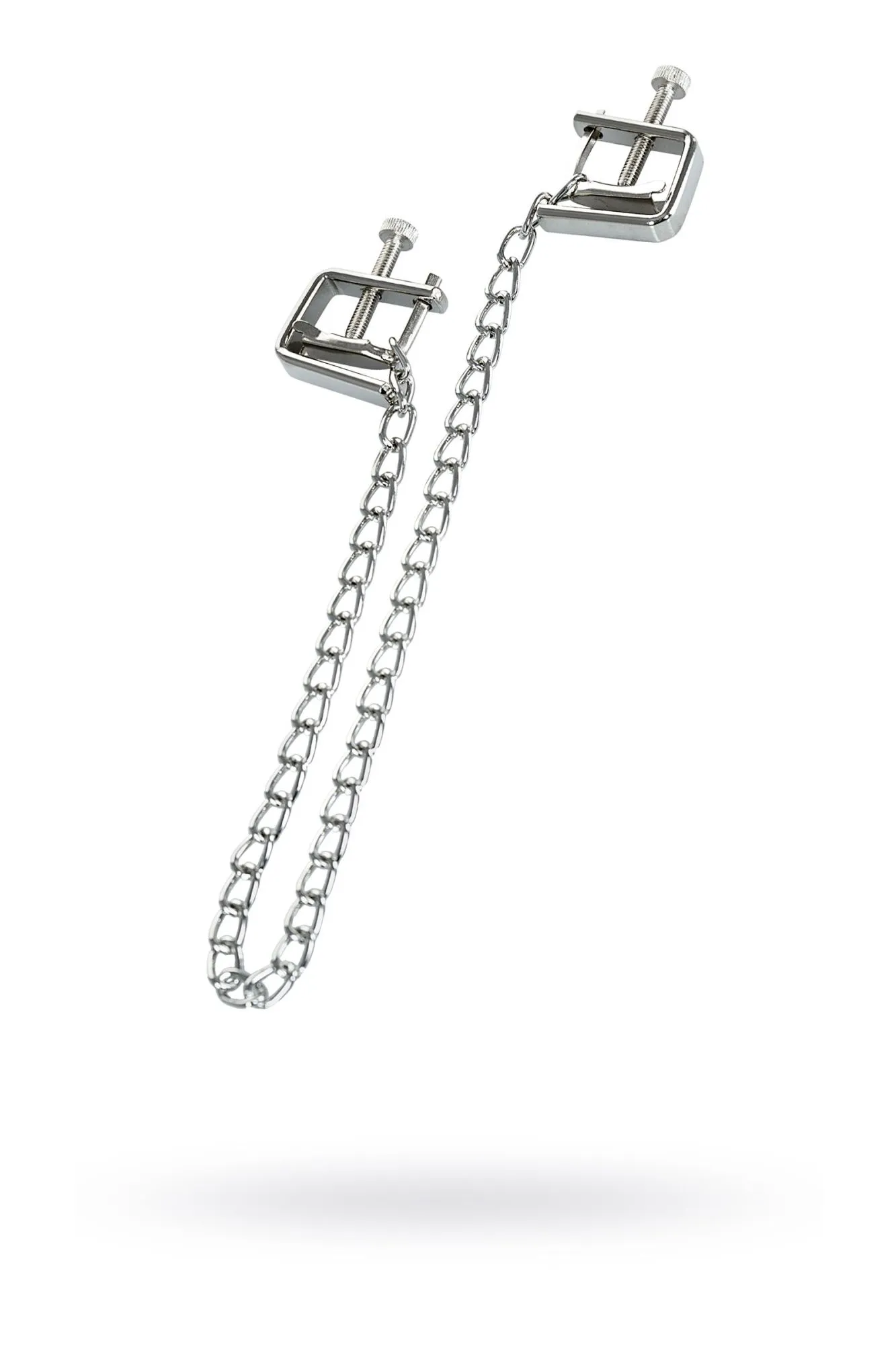 зажимы для сосков theatre by toyfa с цепочкой, металл, серебряные в 