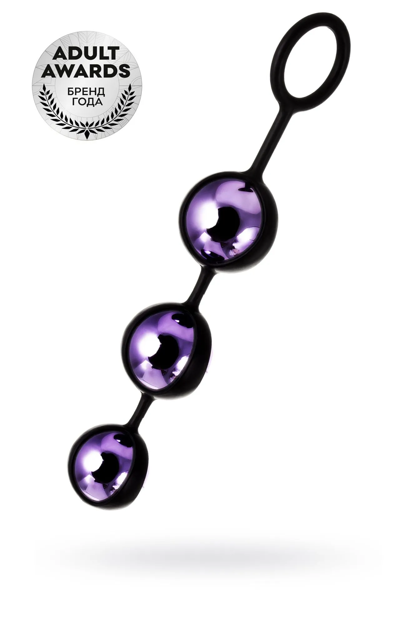 вагинальные шарики toyfa a-toys hony, abs пластик, фиолетовый, 18,5 см в 