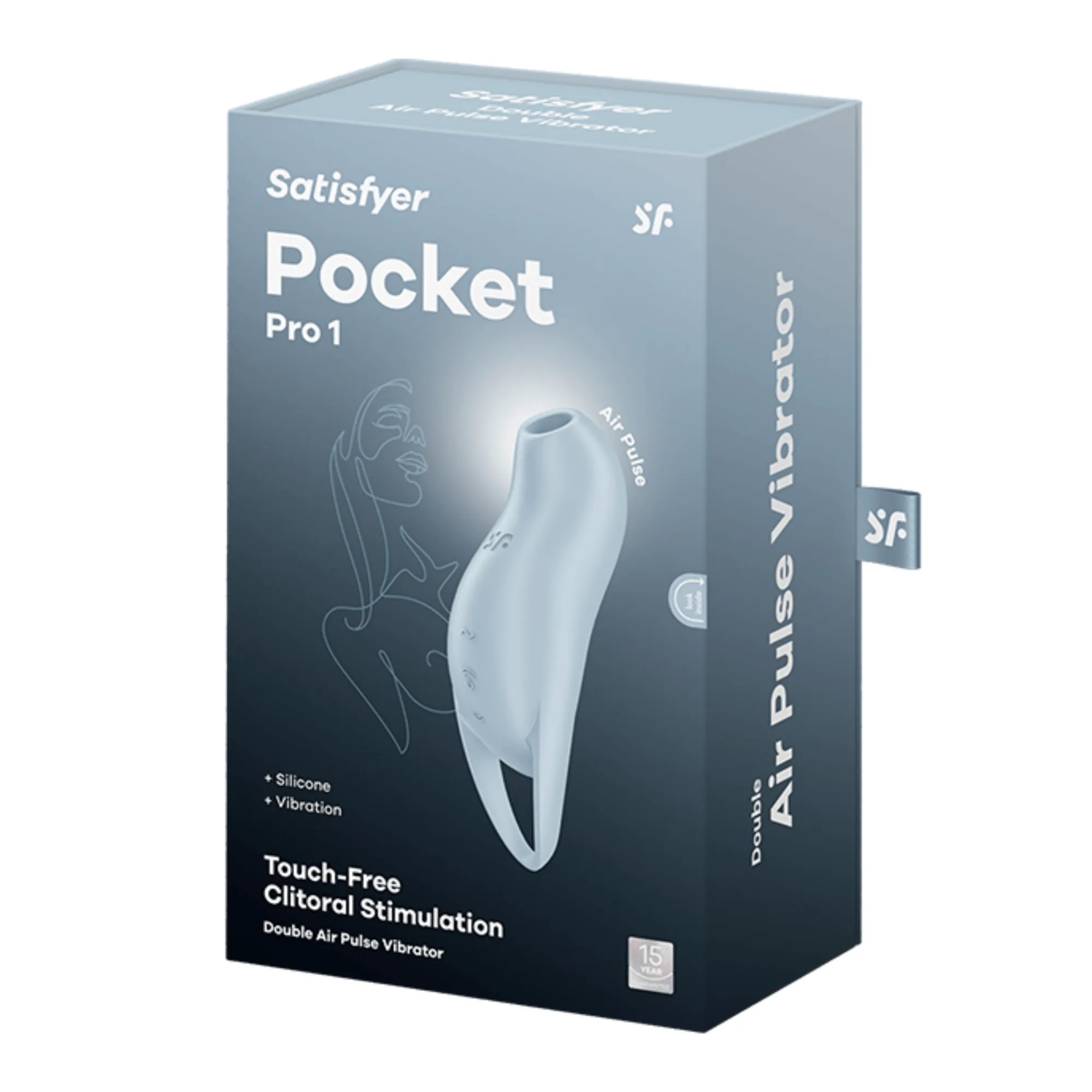 вакуумный массажер satisfyer pocket pro 1 light blue 045160sa в 