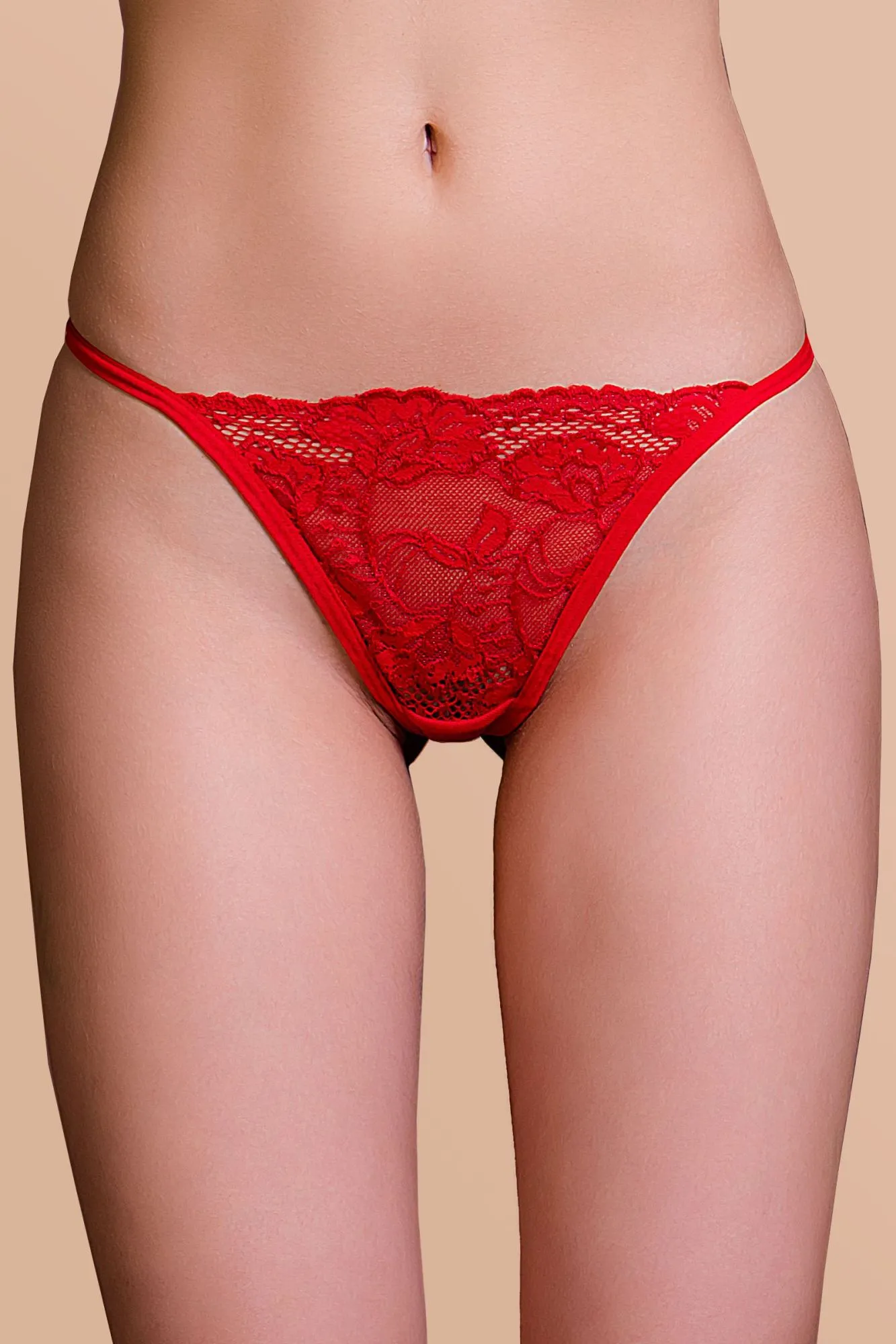 Эротическое трусики со стразами joli gina, красный, os в 