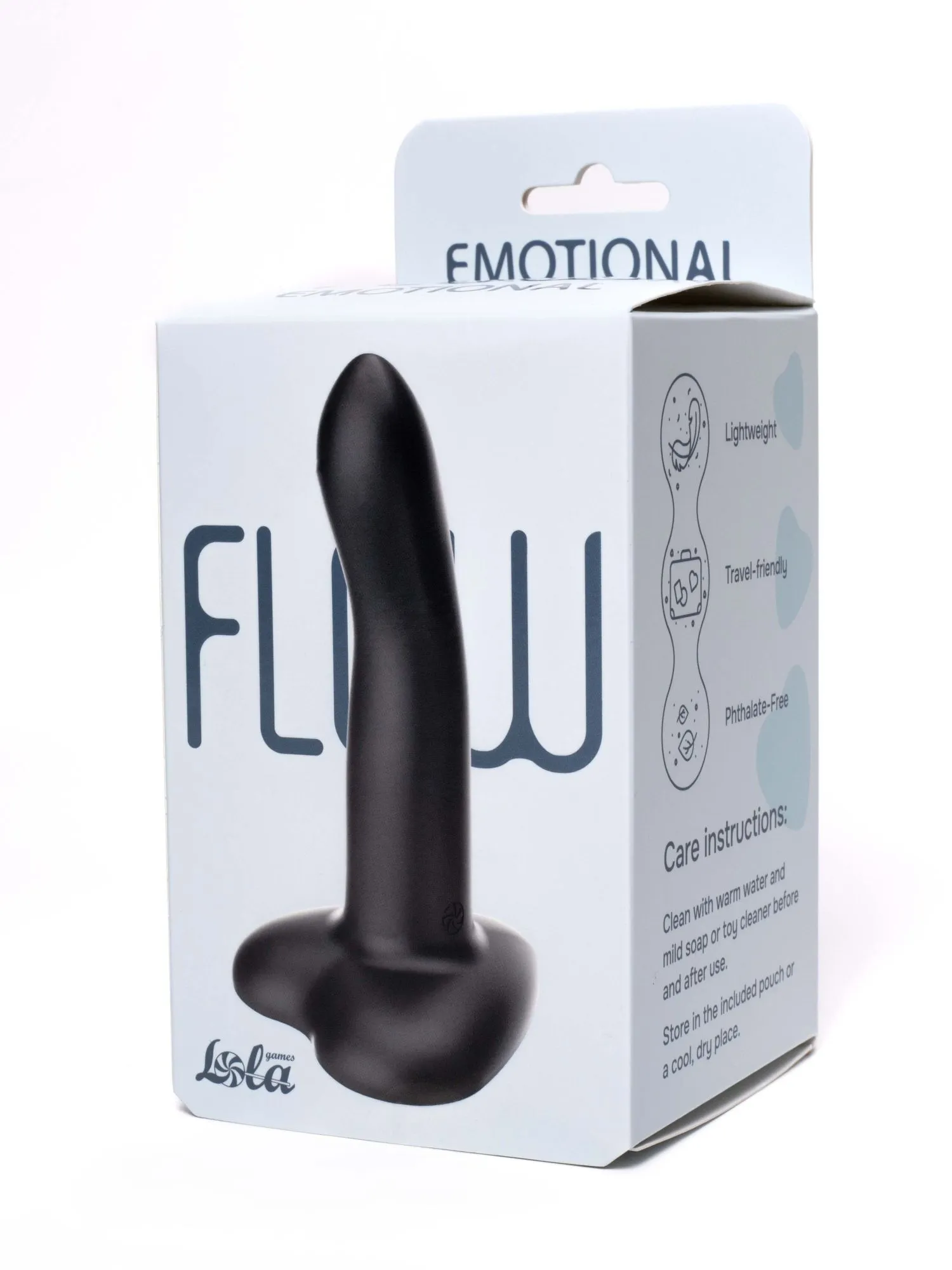 нереалистичный дилдо emotional black 2045-04lola в 