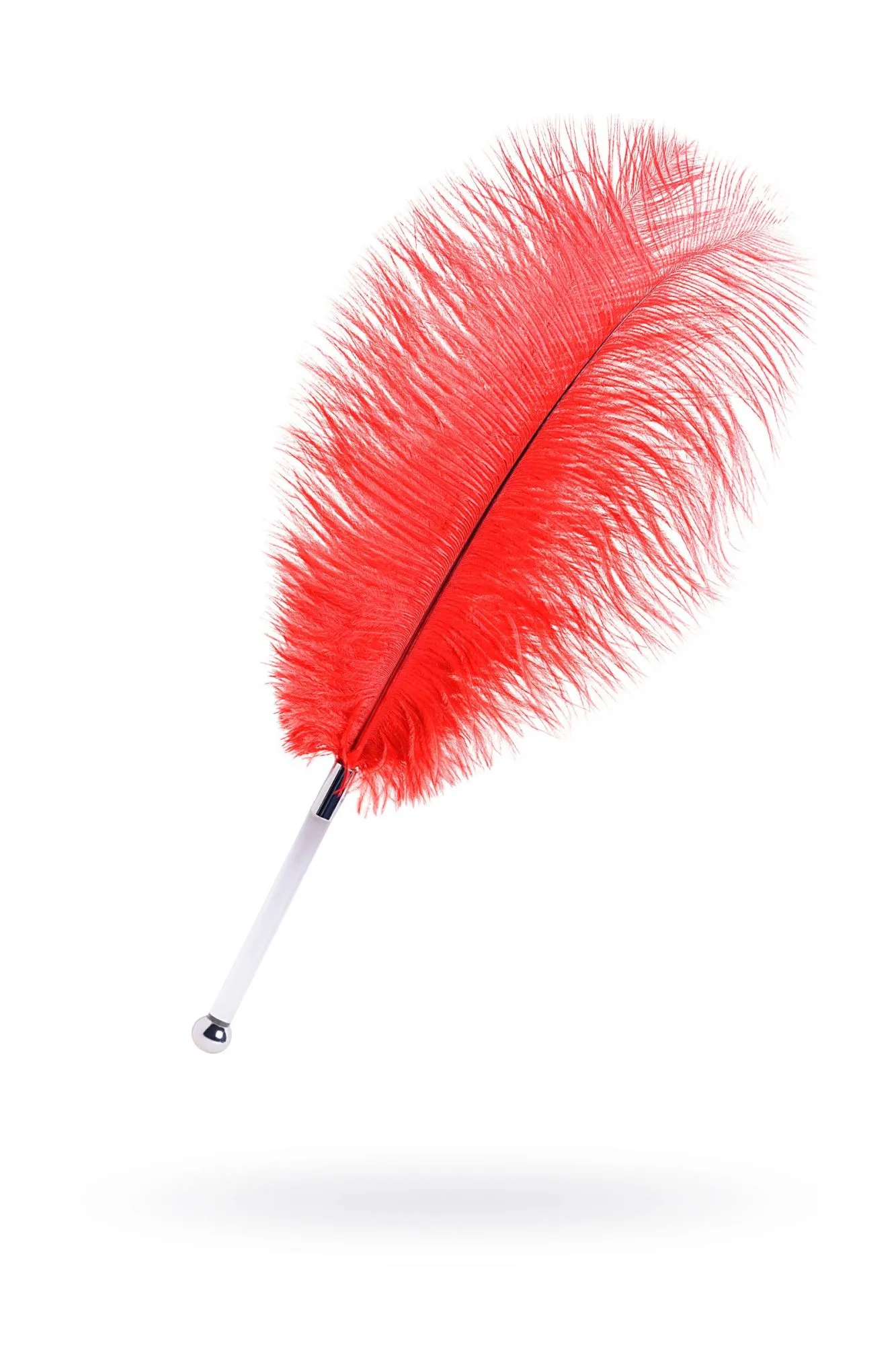 перо toyfa theatre, страусиное, красный, 40 см в 