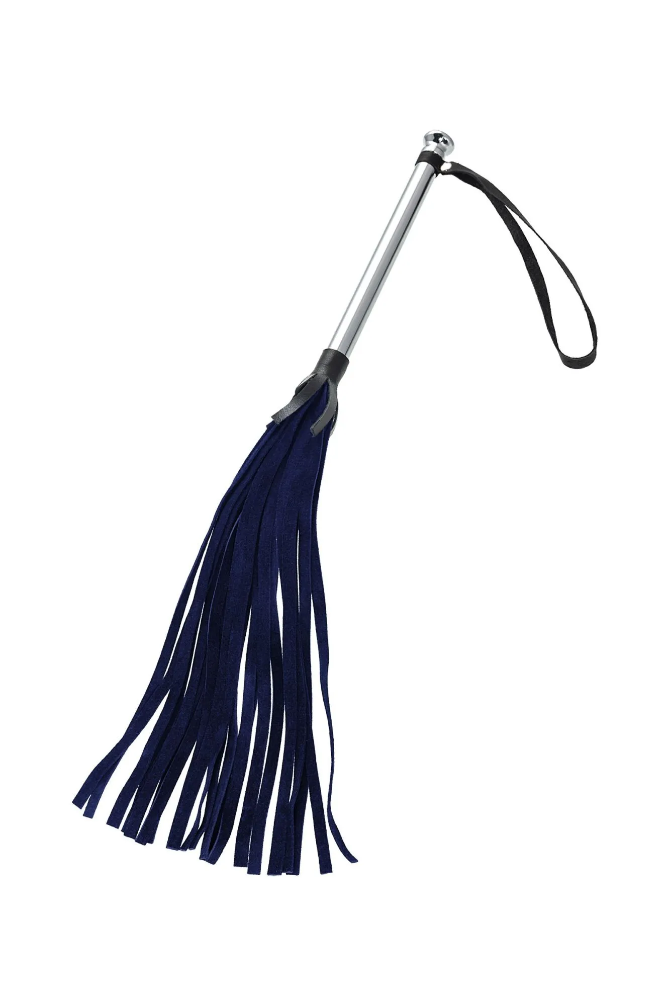 плеть pecado bdsm, «индиго», натуральный велюр, синяя в 