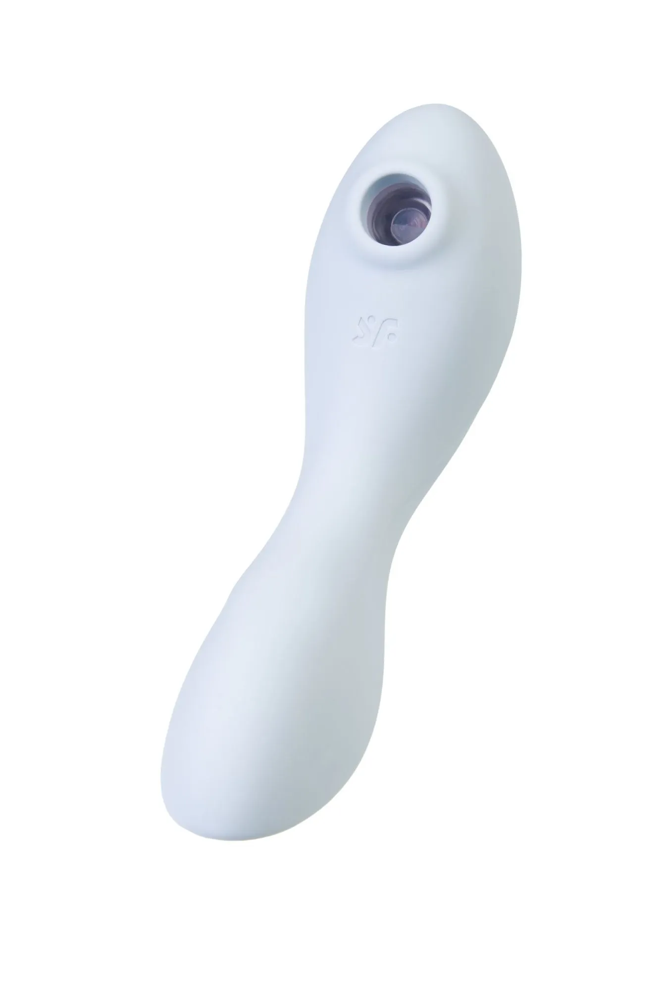 вакуумный стимулятор клитора satisfyer curvy trinity 5+, голубой в 