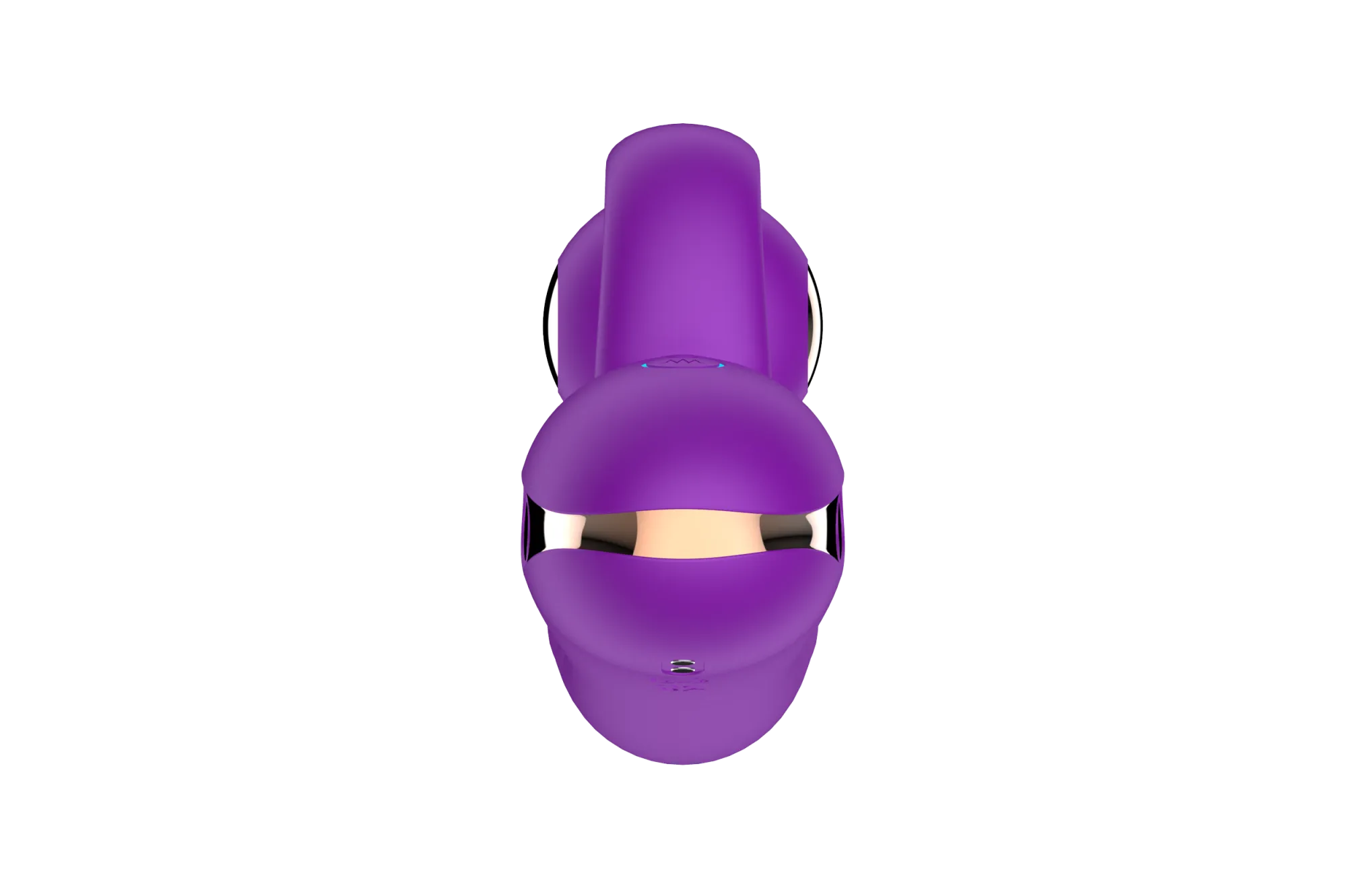 силиконовый вибратор-кролик с функцией вращения sw3052-purple в 