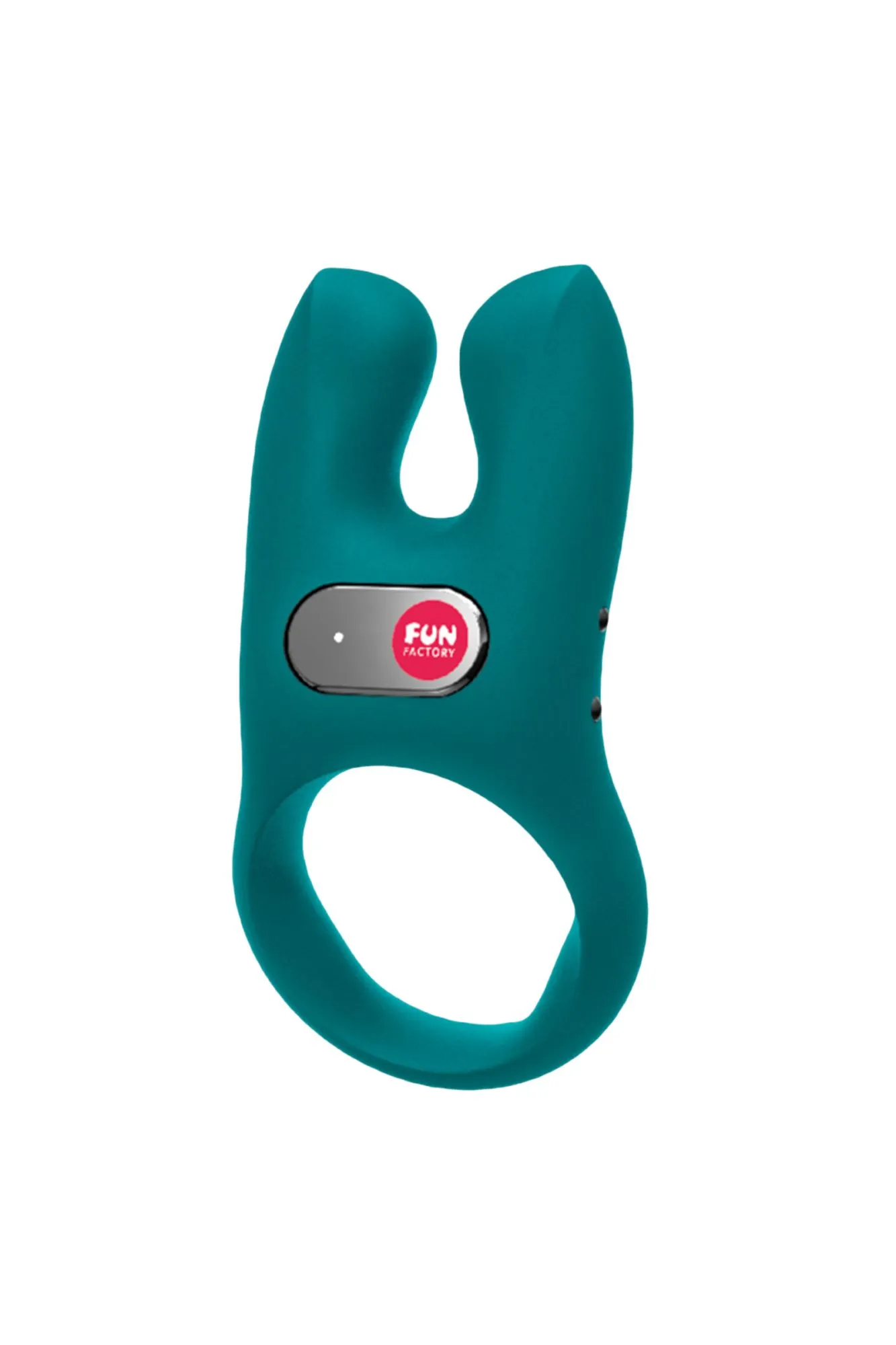 кольцо эрекционное fun factory nos с вибрацией, силикон, зелёное, 8 см в 