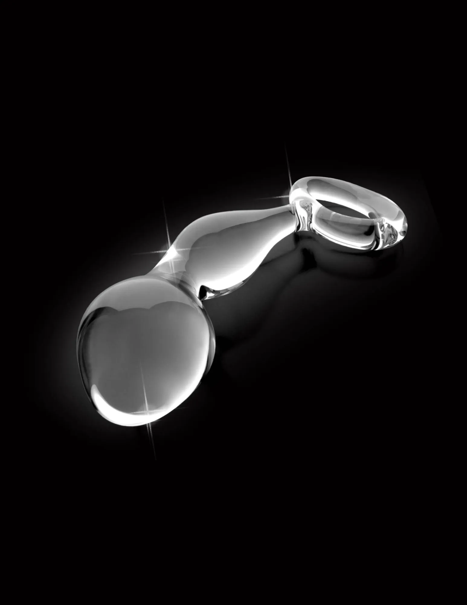 анальная пробка pipedream icicles №46, прозрачная в 