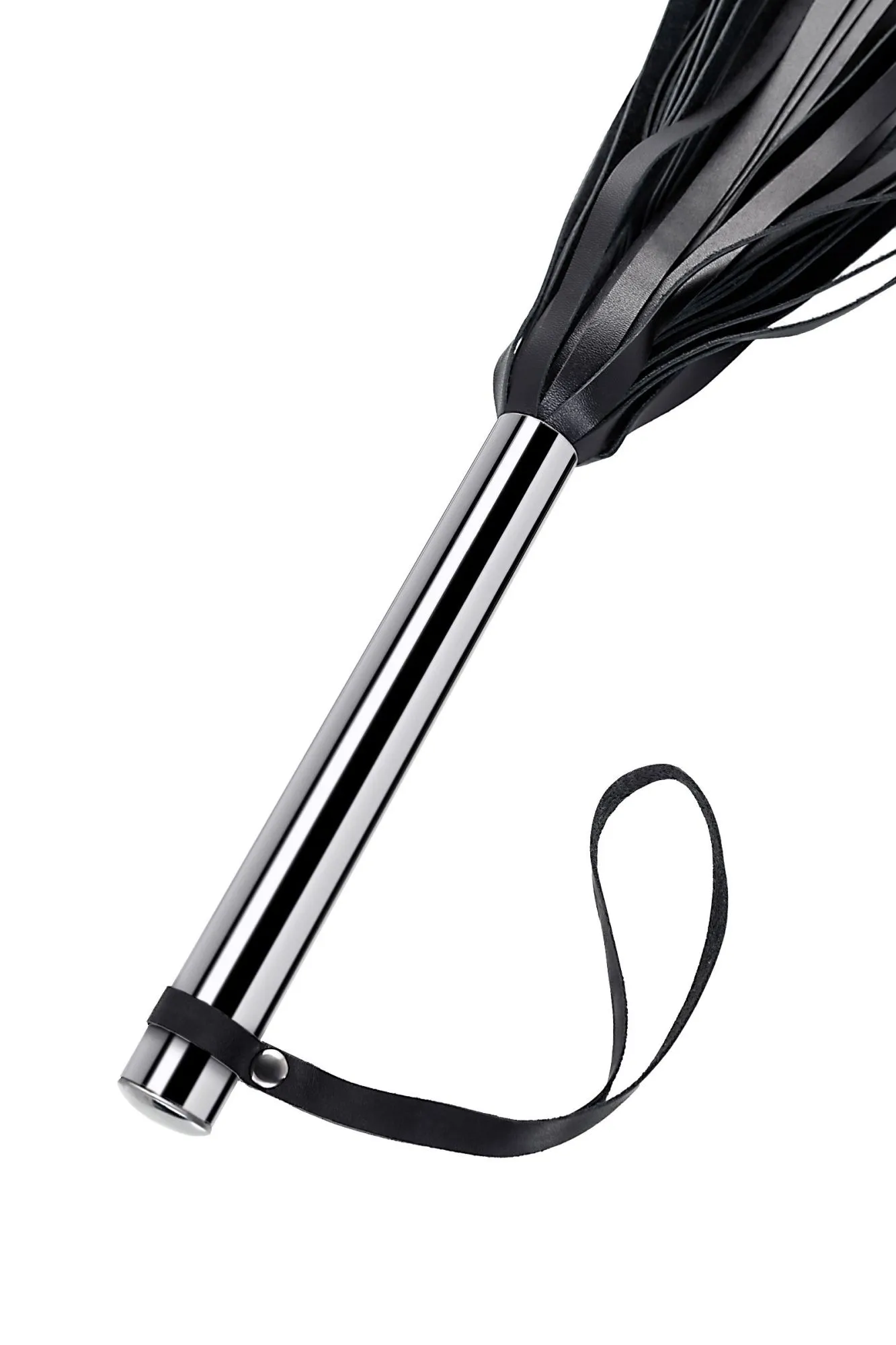 плеть большая pecado bdsm, металлическая рукоять, чёрные хлысты, натуральная кожа в 