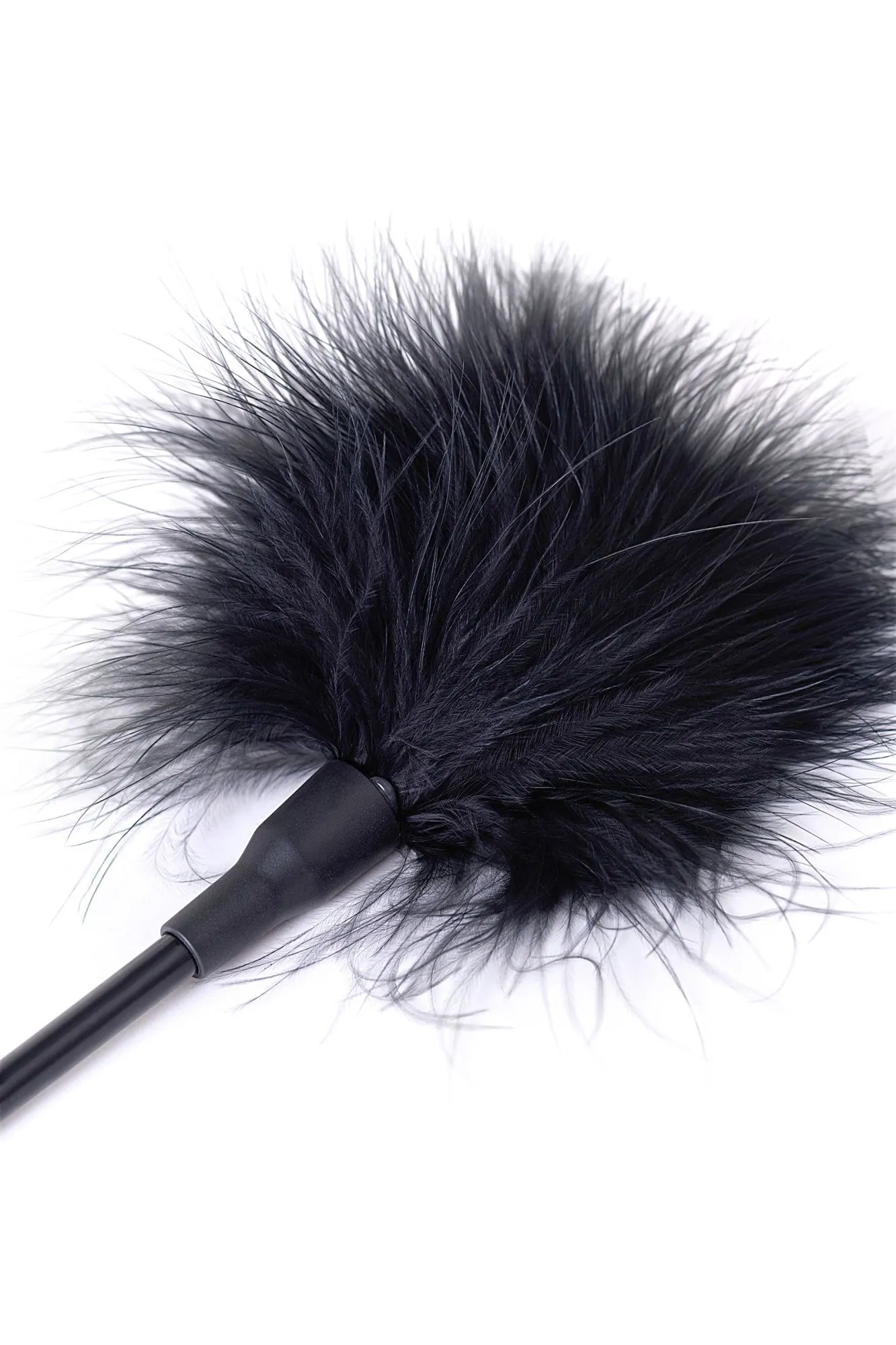 щекоталка toyfa theatre, пух, черная в 