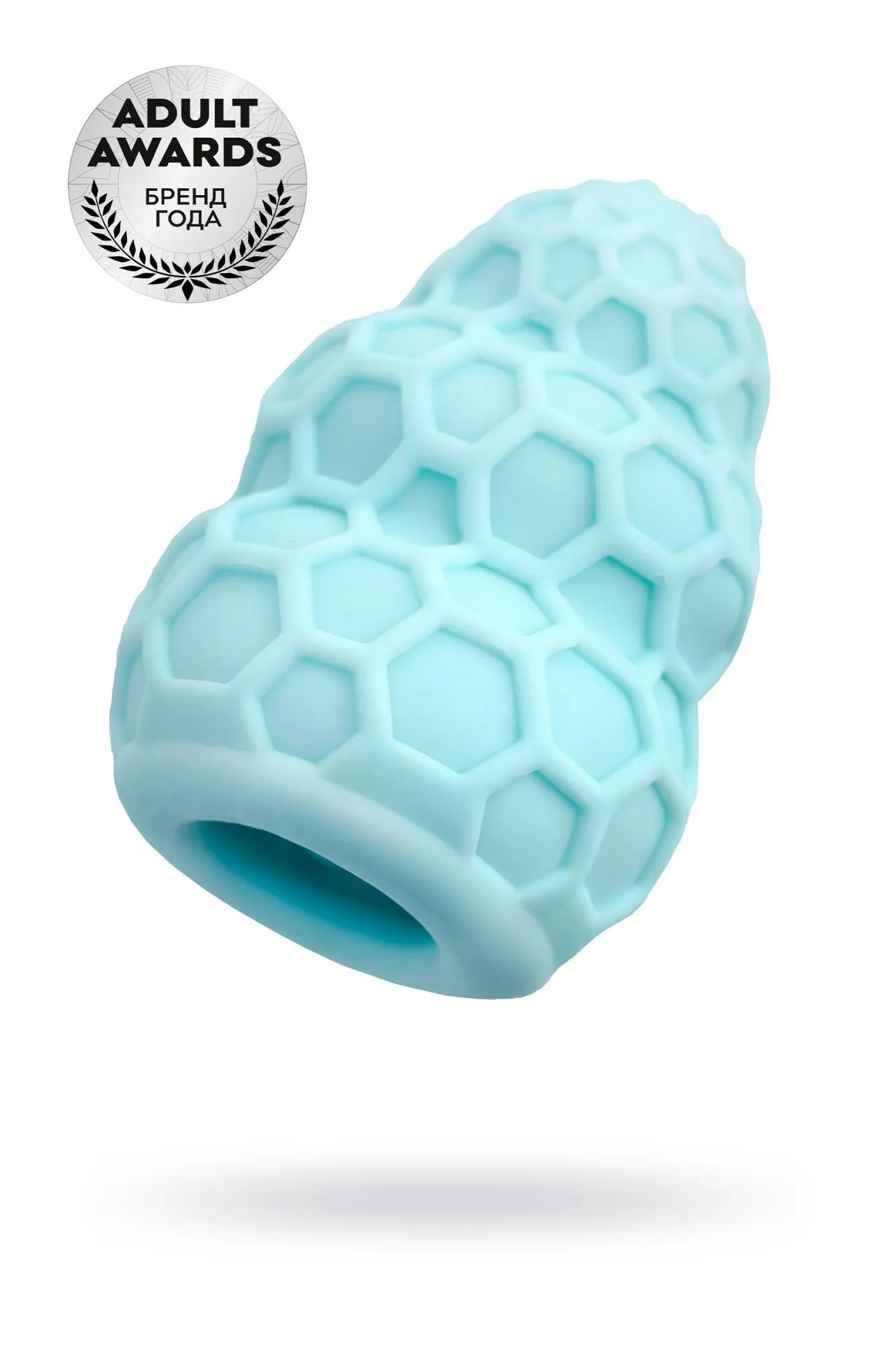 мастурбатор a-toys flaff, tpe, бирюзовый, 8см, ø 2,9 см в 