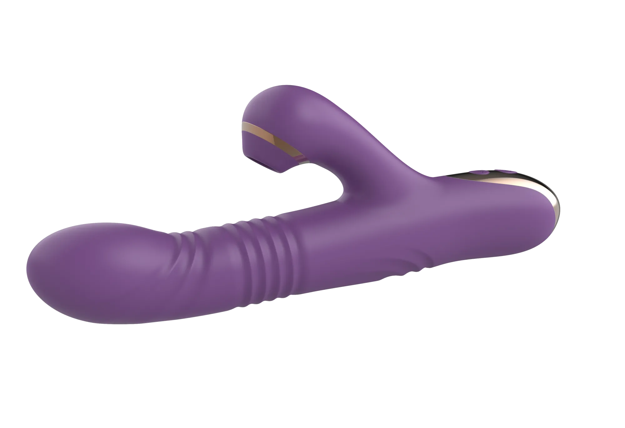 силиконовый вибратор с возвратно-поступательной стимуляцией sw24126-purple в 
