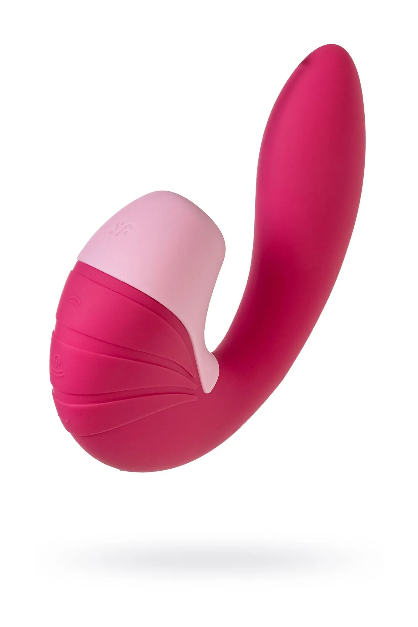 вибратор satisfyer supernova, с вакуум-волновым стимулятором, силикон, красный, 16,9 см в 