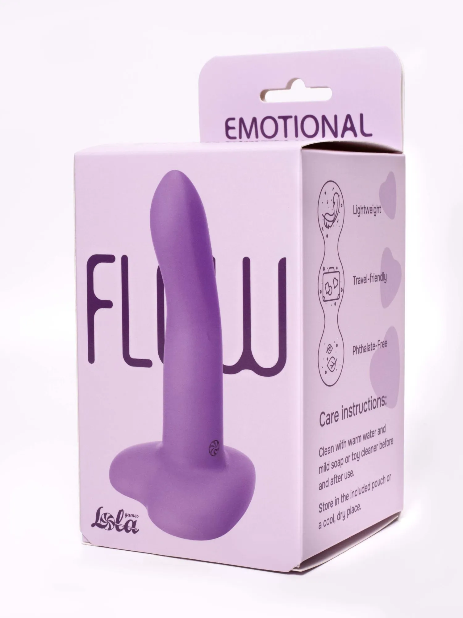 нереалистичный дилдо emotional purple 2045-01lola в 