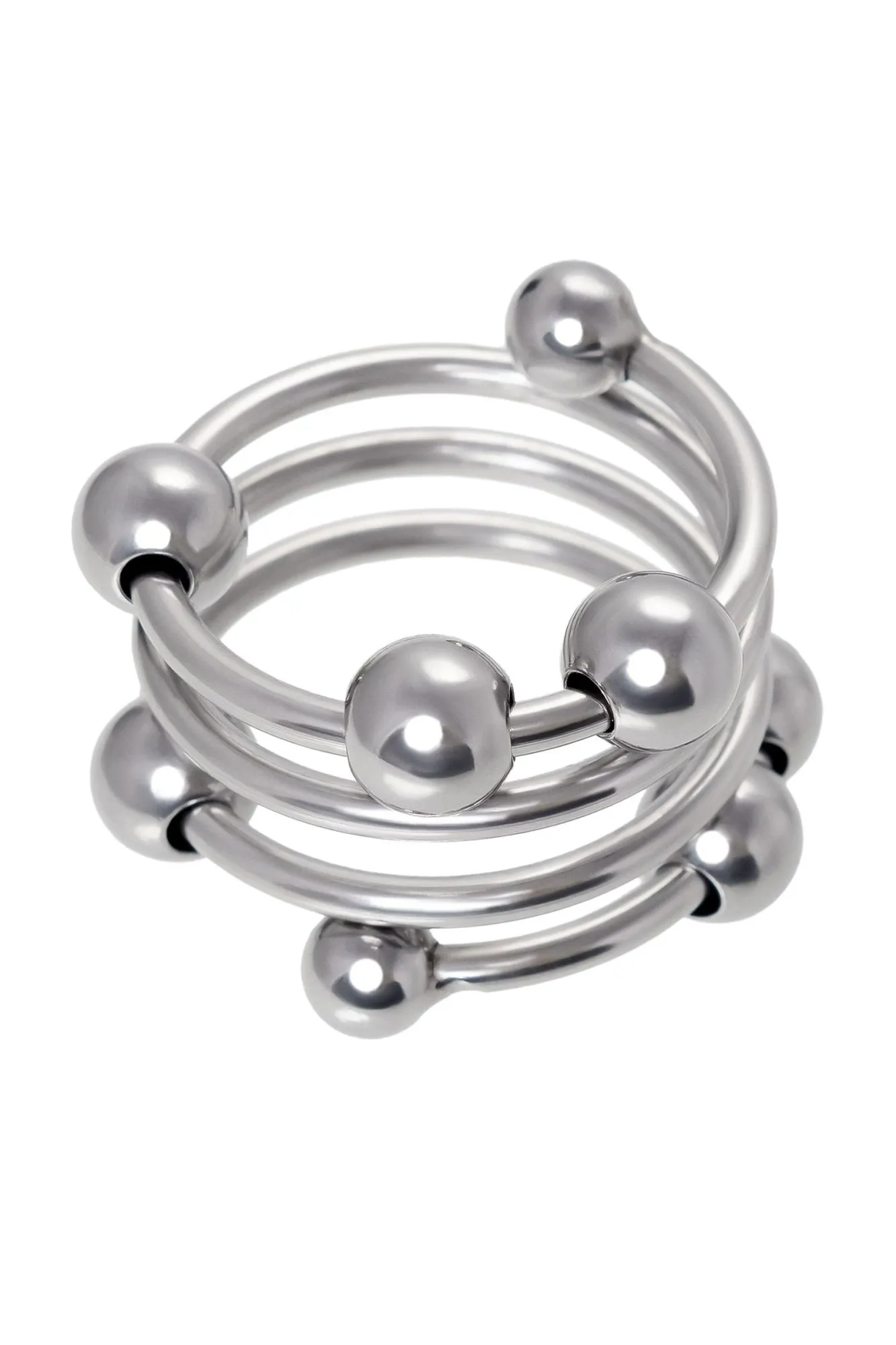 кольцо под головку пениса metal by toyfa, металл, серебристое, ø 3,2 см в 