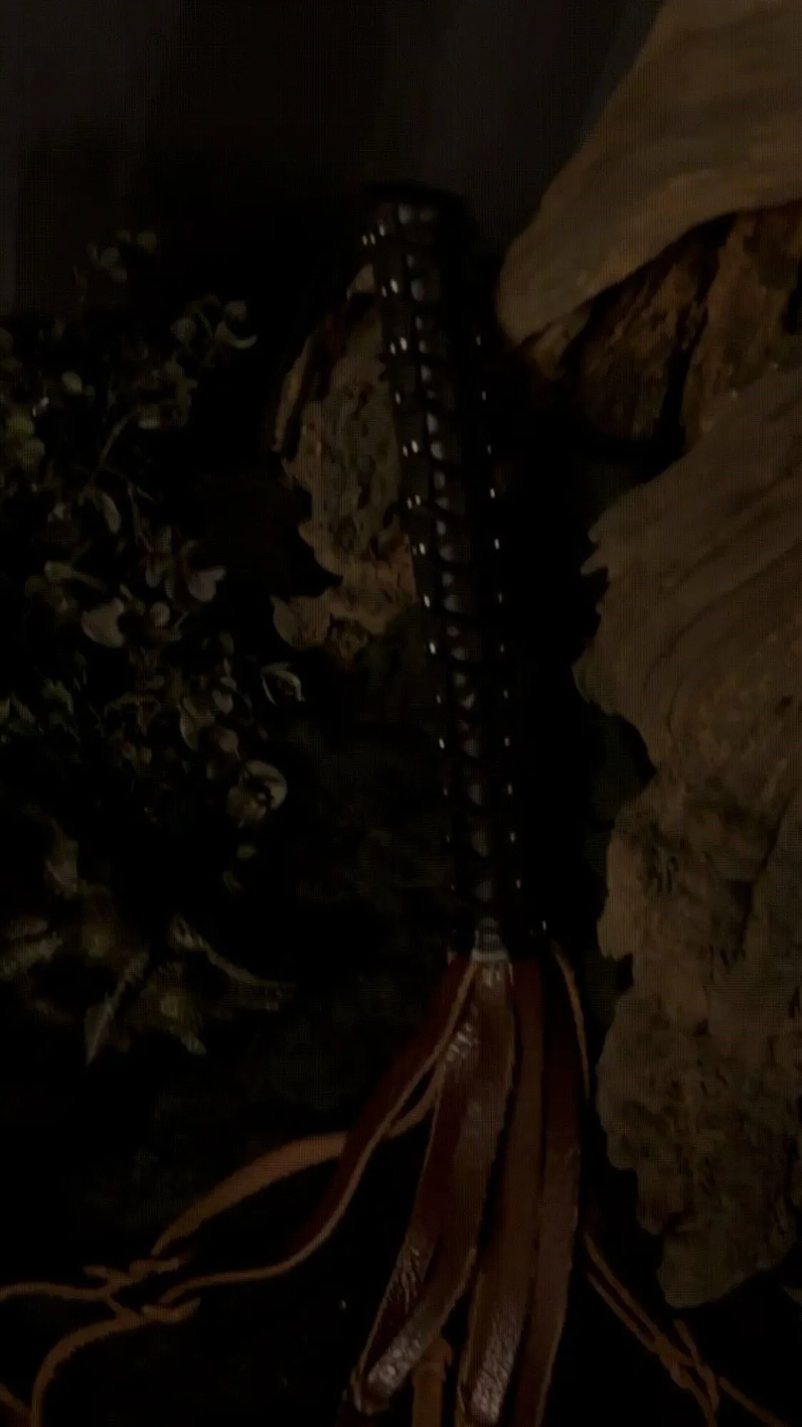 плетёный флоггер  scandal из натуральной кожи (brown) в 