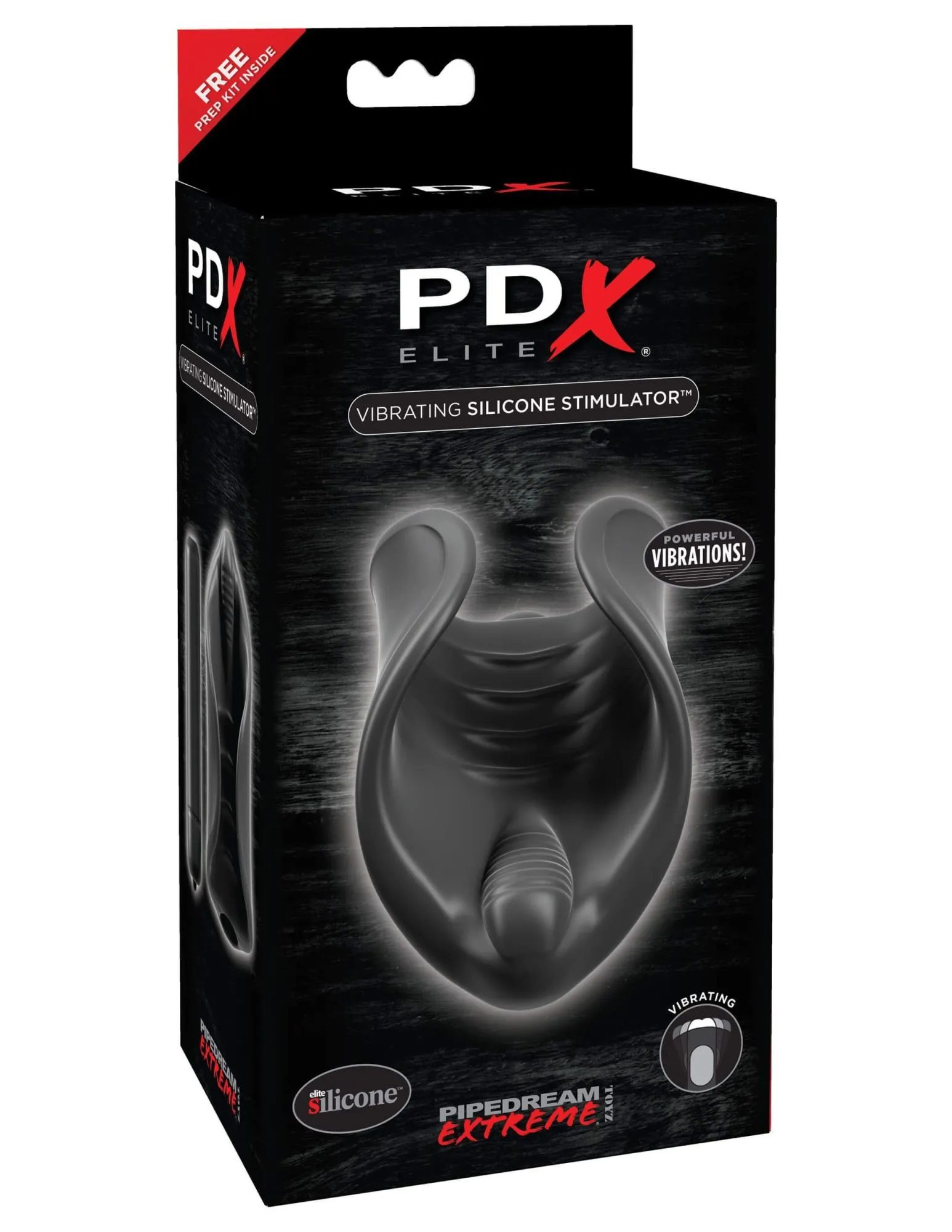 мастурбатор pipedream pdx elite vibrating stimulator, черный в 