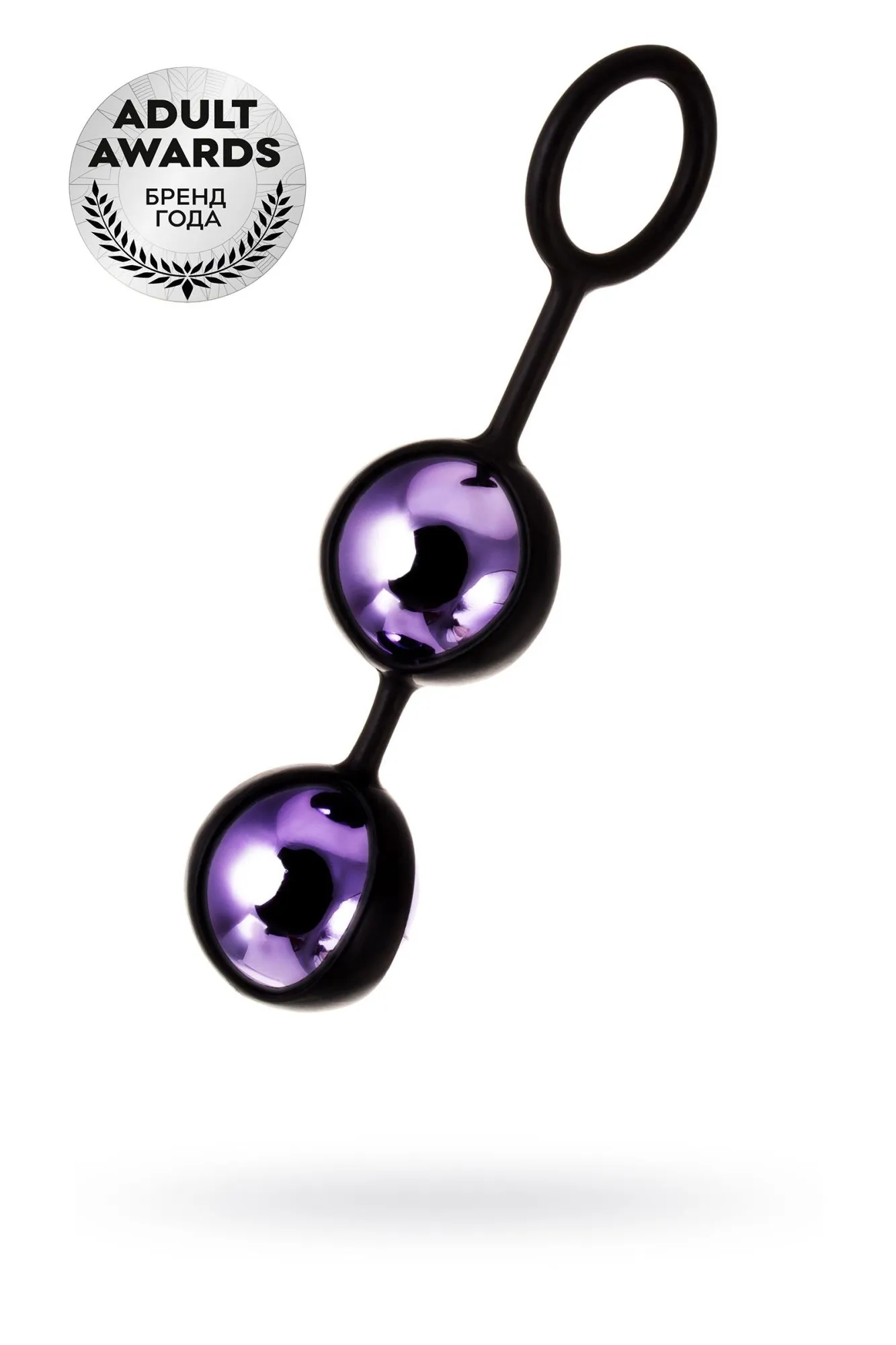 вагинальные шарики toyfa a-toys raspy, abs пластик, фиолетовый, 14 см в 