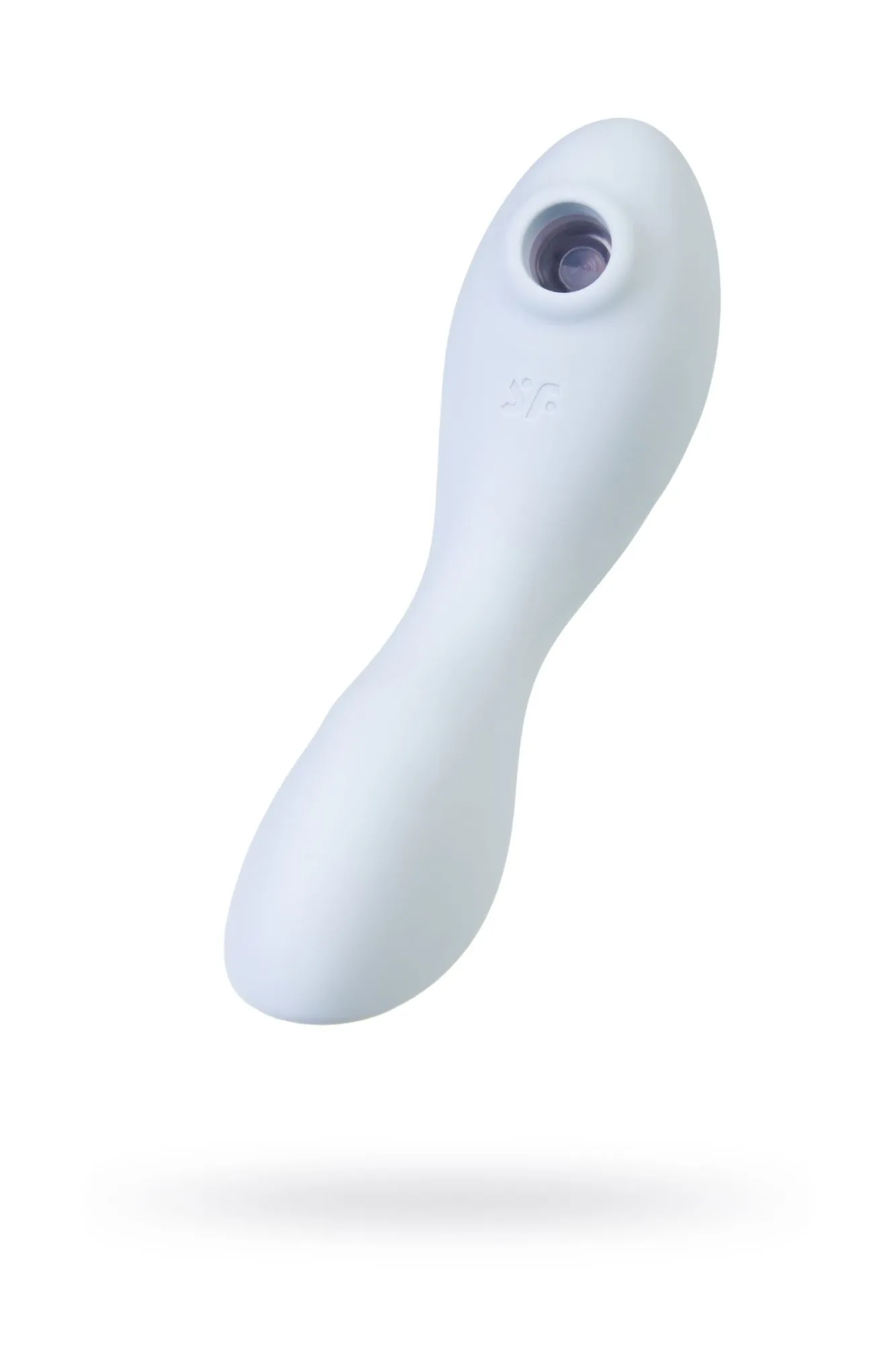 вакуумный стимулятор клитора satisfyer curvy trinity 5+, голубой в 
