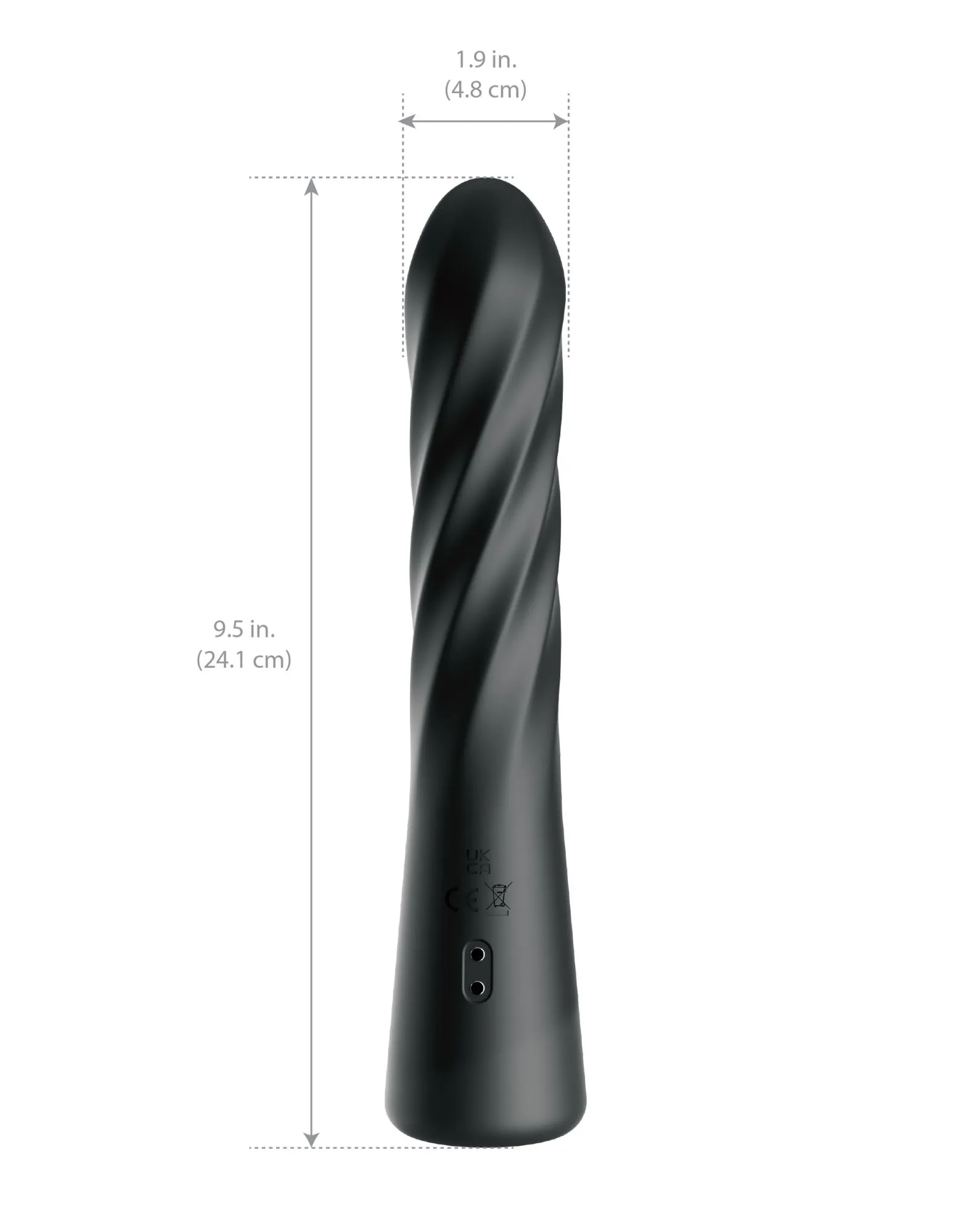 анальный вибростимулятор с вращением и фрикциями twist ecstasy 480023pd в 