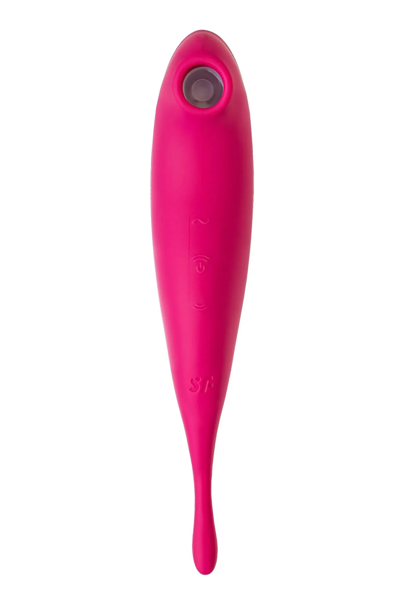 вакуум-волновой бесконтактный стимулятор клитора satisfyer twirling pro, силикон, красный, 20 см в 